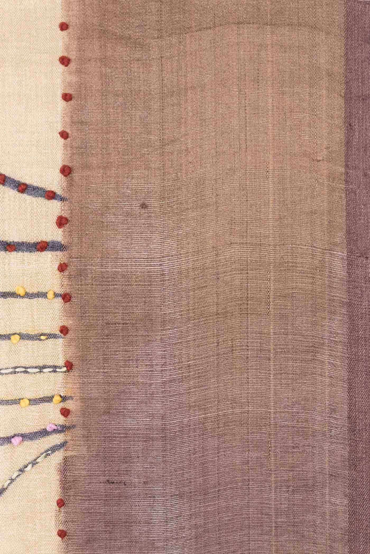 Multi Tussar Silk Saree