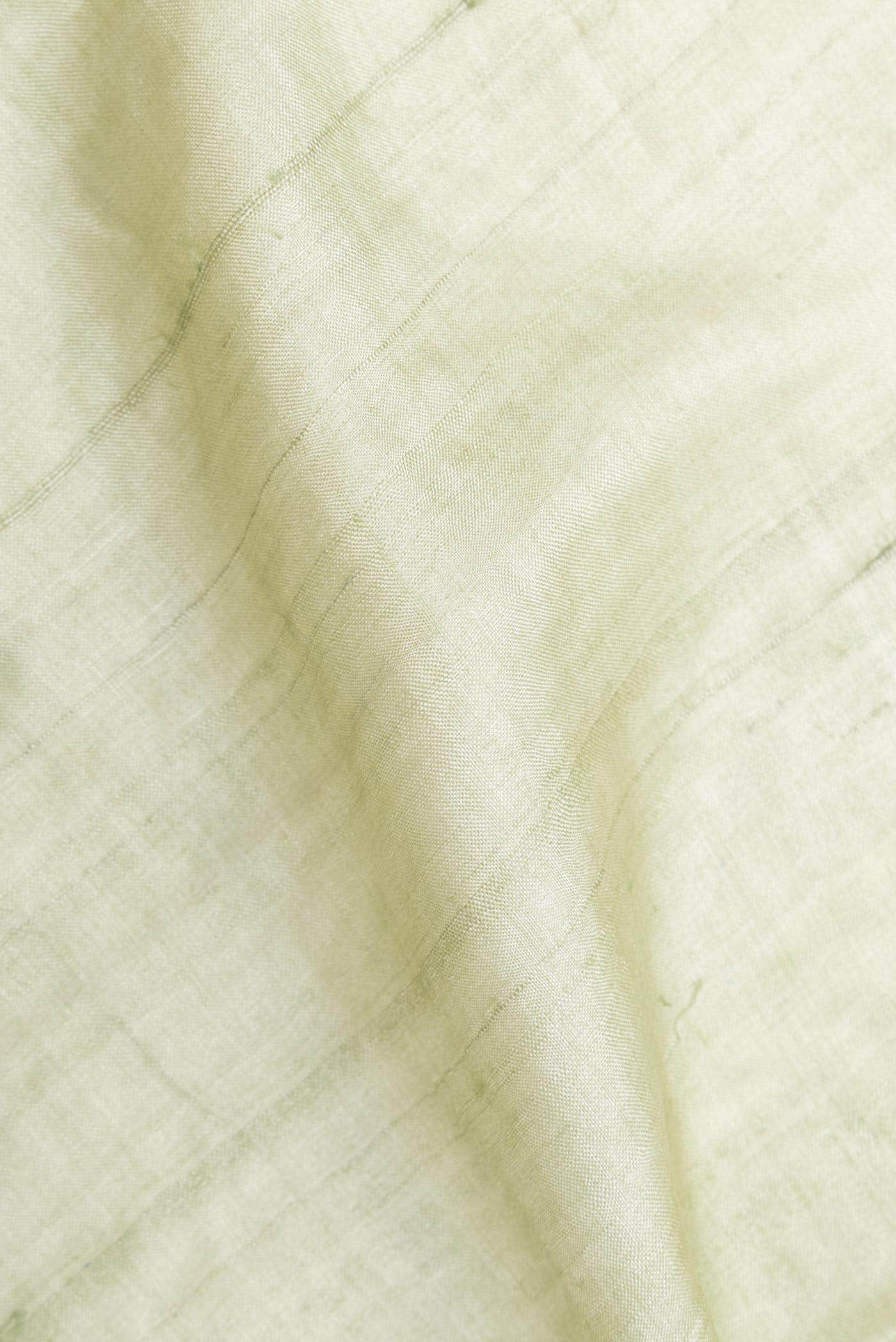 Light Green Tussar Silk Saree