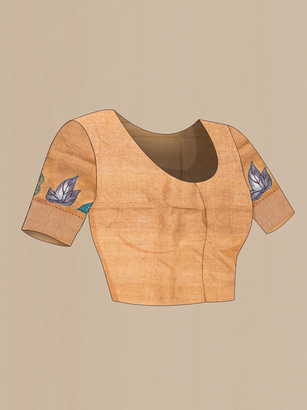 Gold Tussar Silk Saree