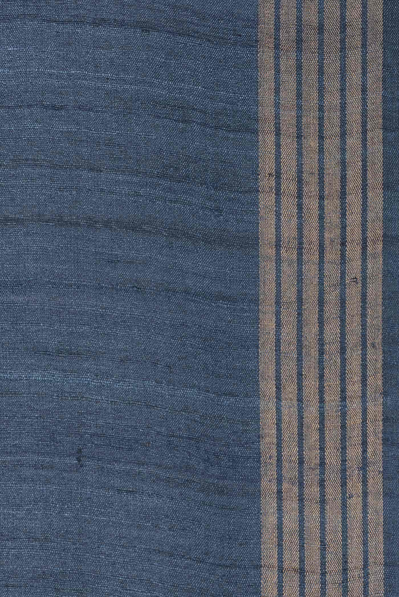 Grey Tussar Silk Saree