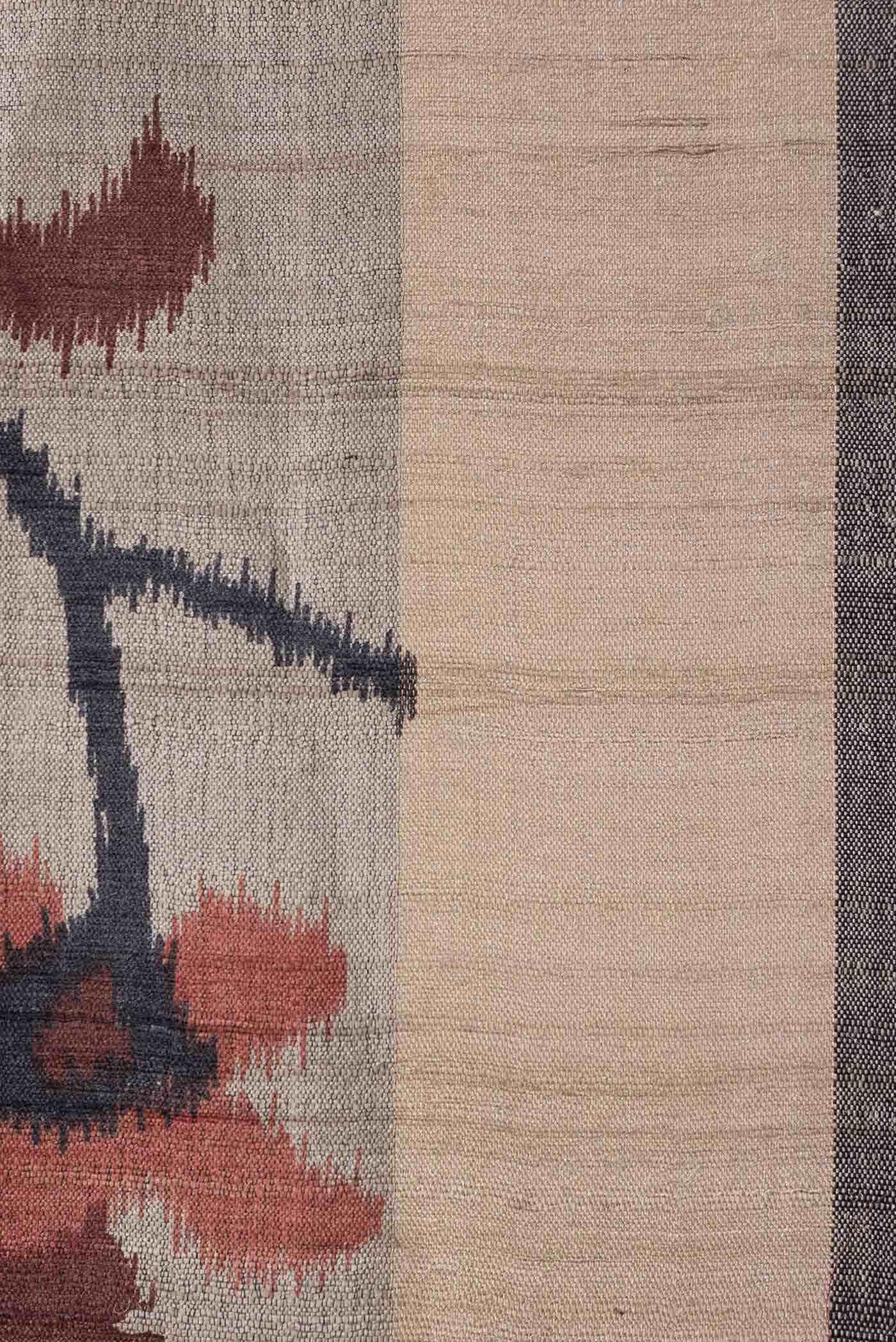 Dark Beige Tussar Silk Saree