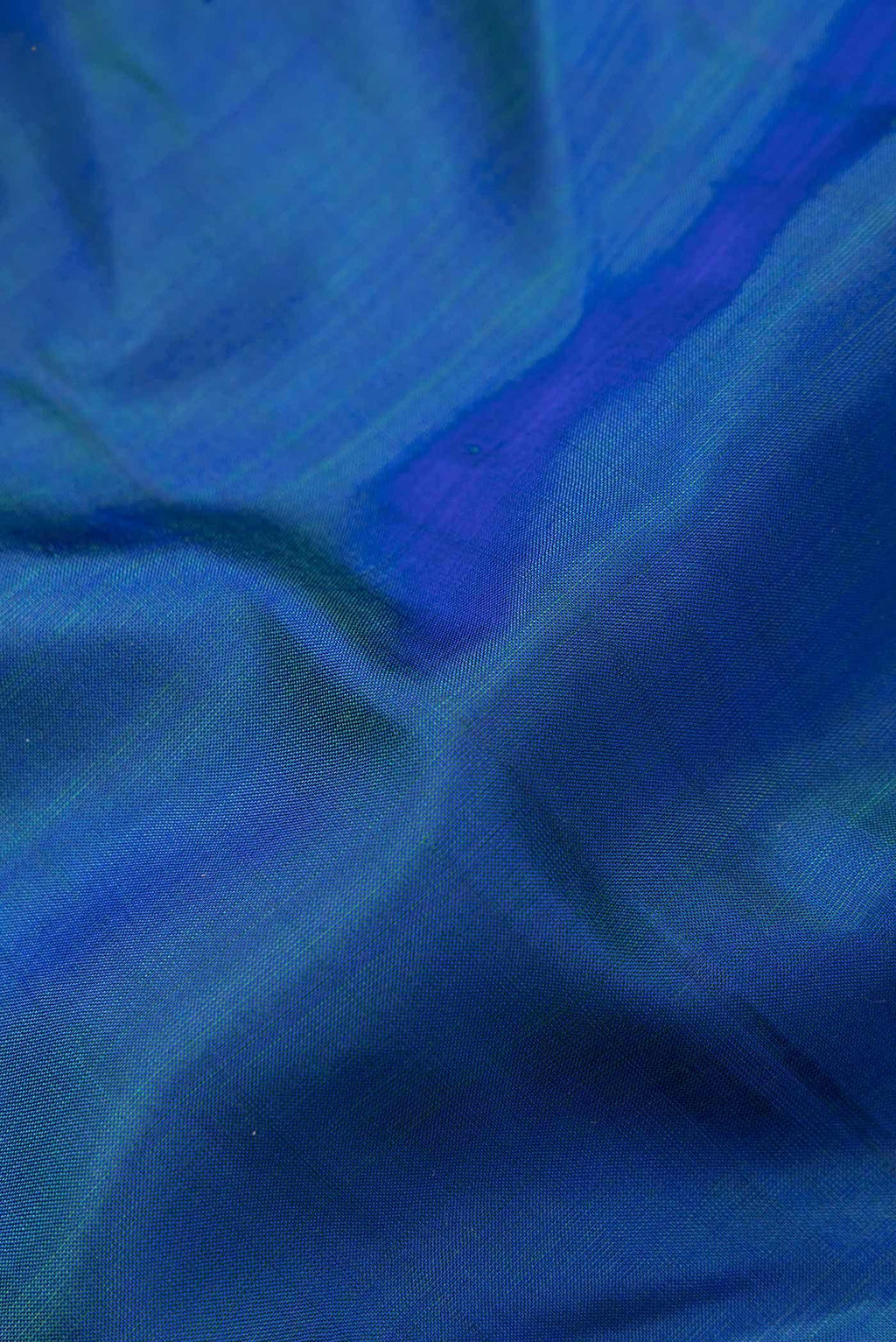 Peacock Blue Dual Tone Kanchipuram Silk Saree