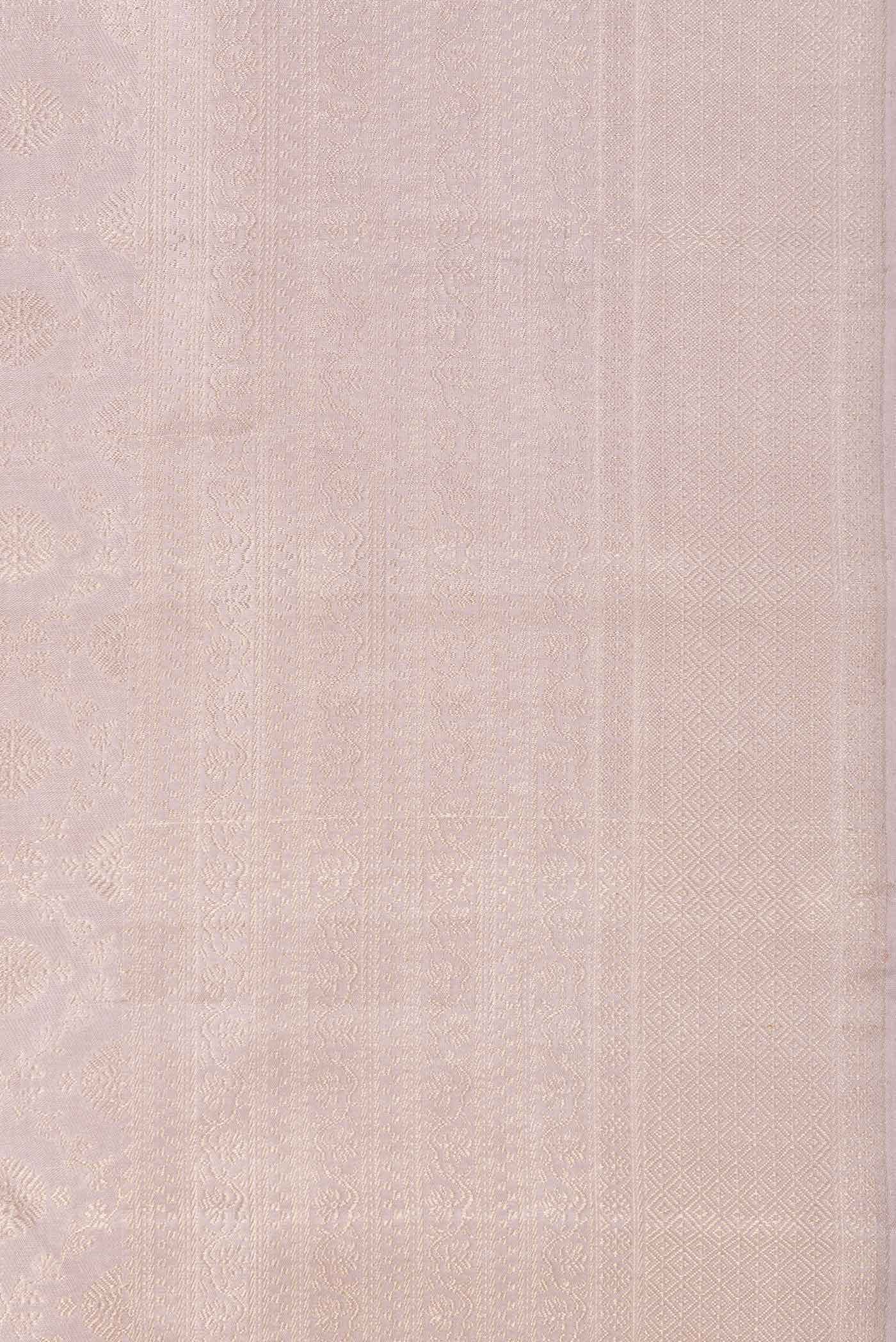 Rose Gold Dual Tone Kanchipuram Silk Saree
