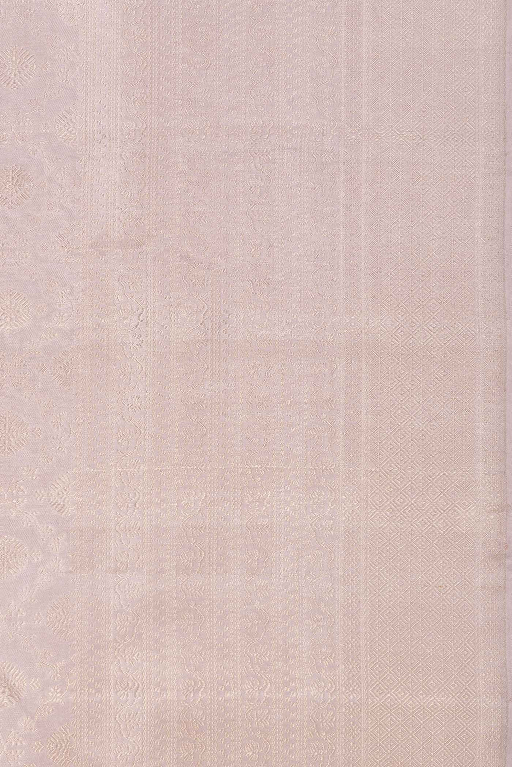Rose Gold Dual Tone Kanchipuram Silk Saree