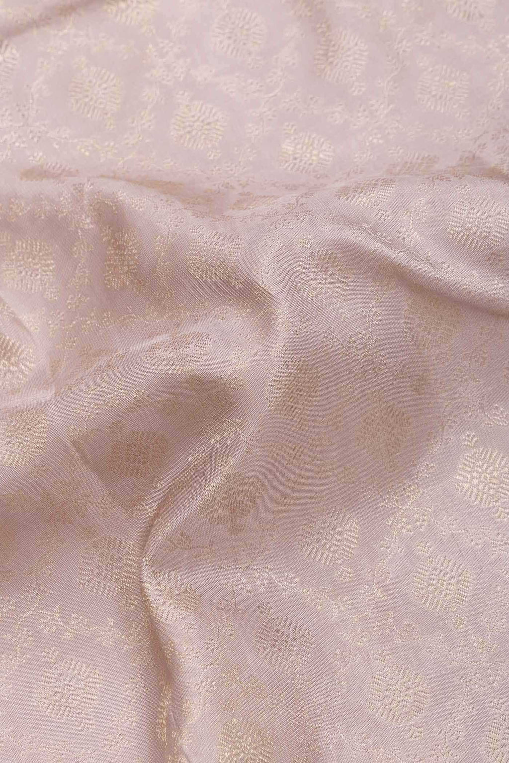 Rose Gold Dual Tone Kanchipuram Silk Saree