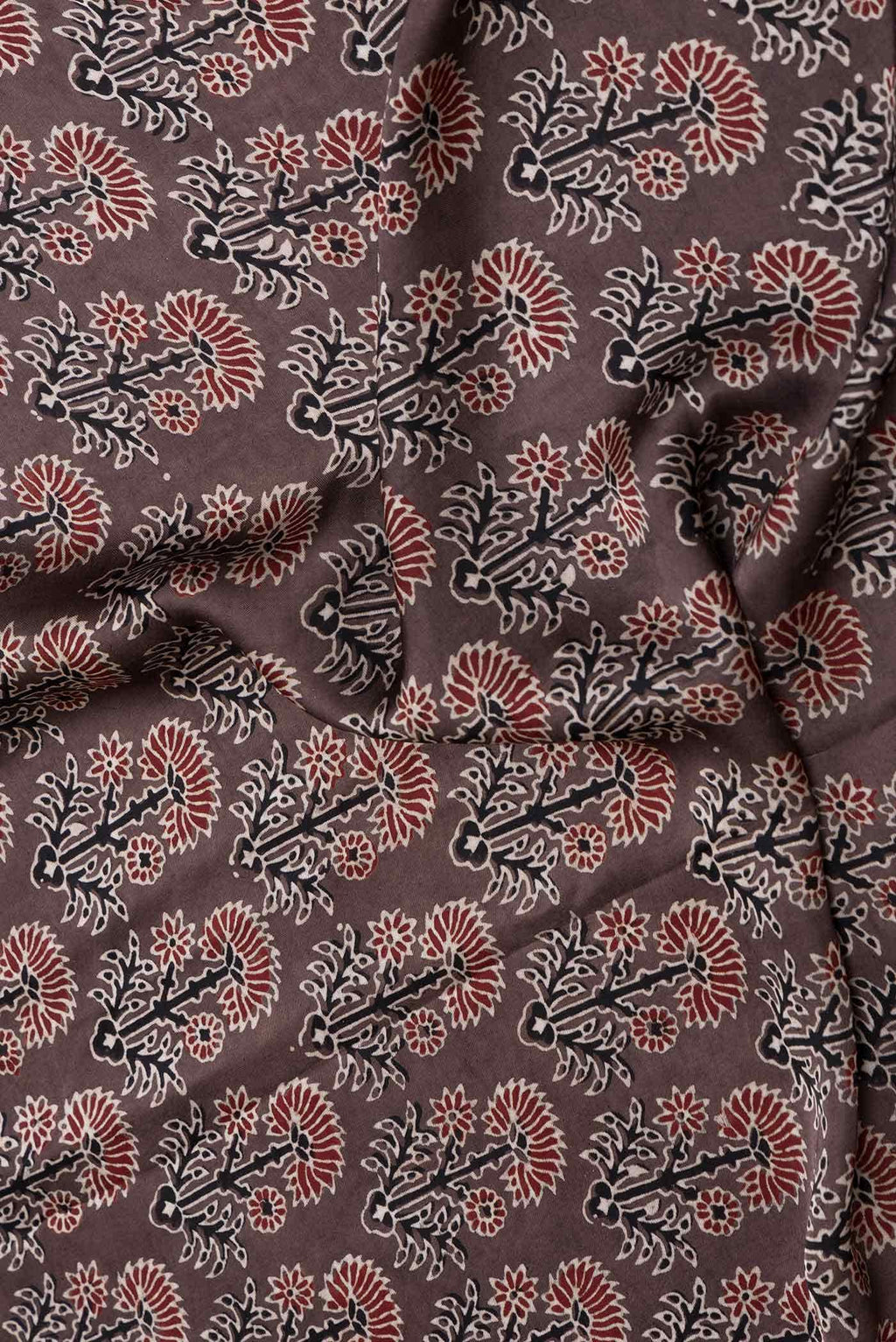 Bronze Dual Tone Satin Crepe Saree