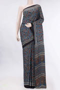 Blue Dual Tone Satin Silk Saree