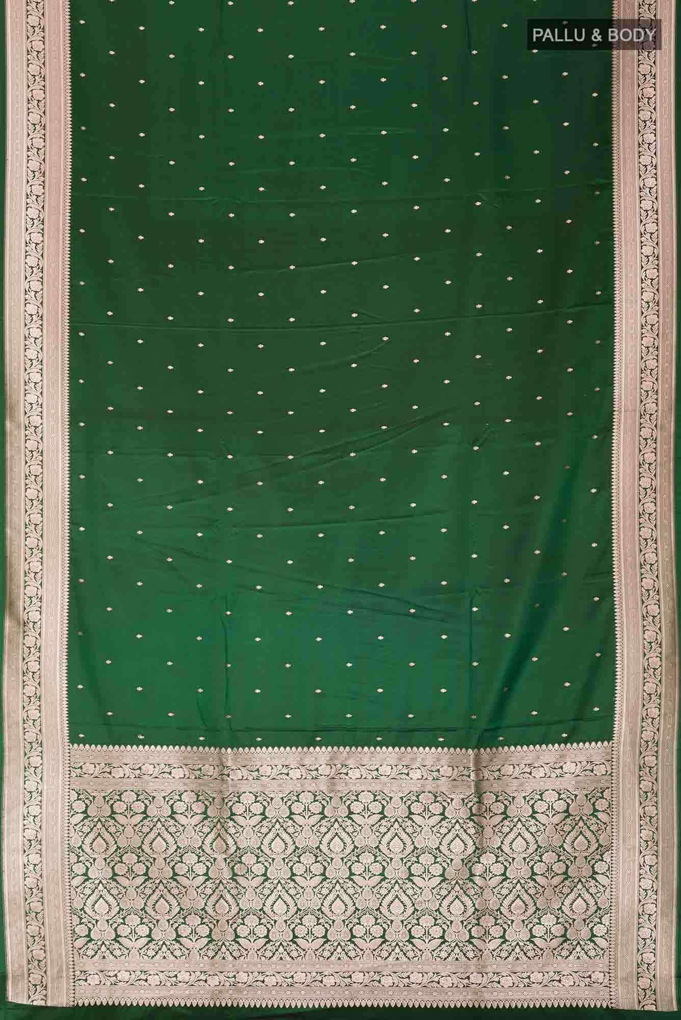 Green Blended Banarasi Silk Saree