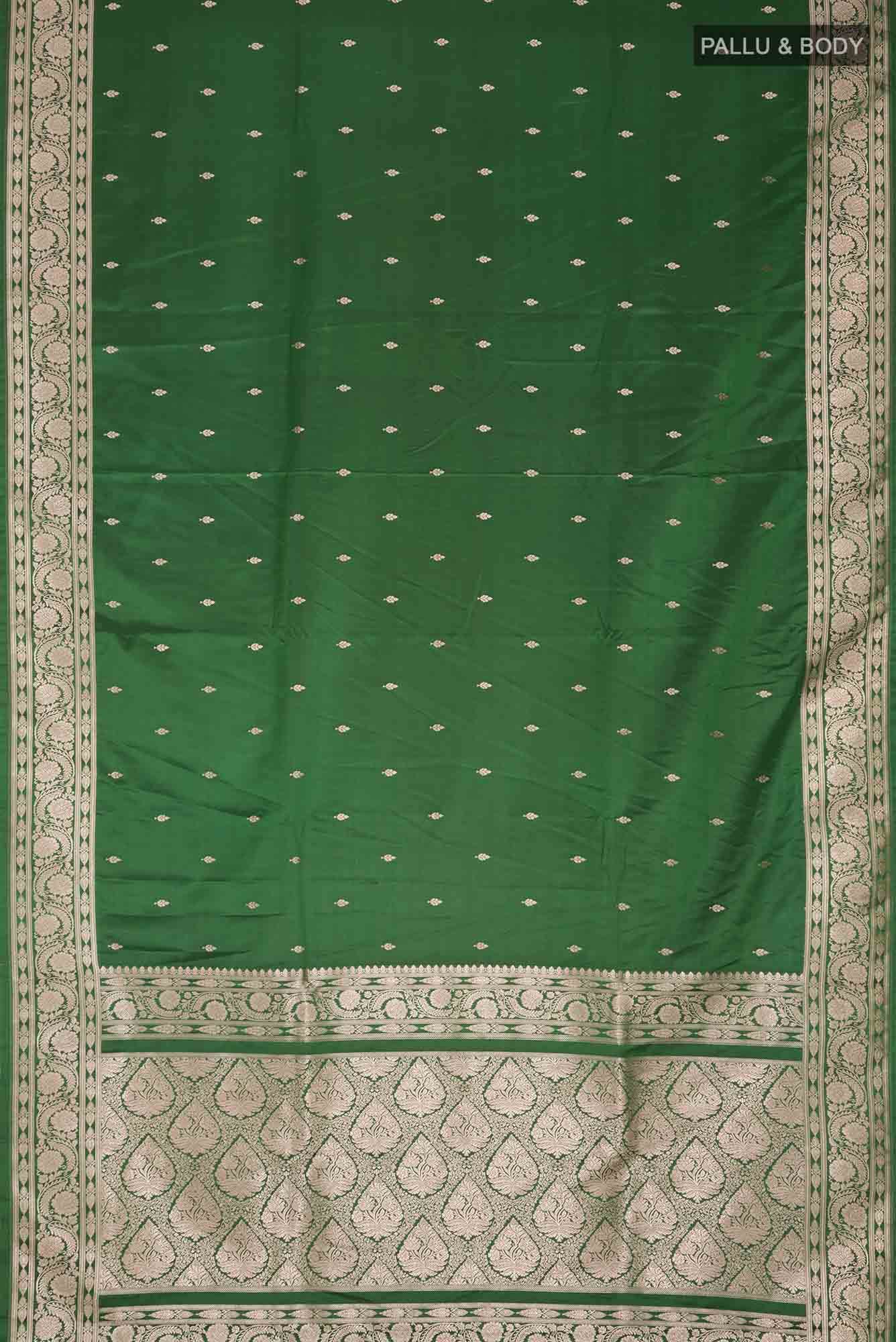 Green Blended Banarasi Silk Saree