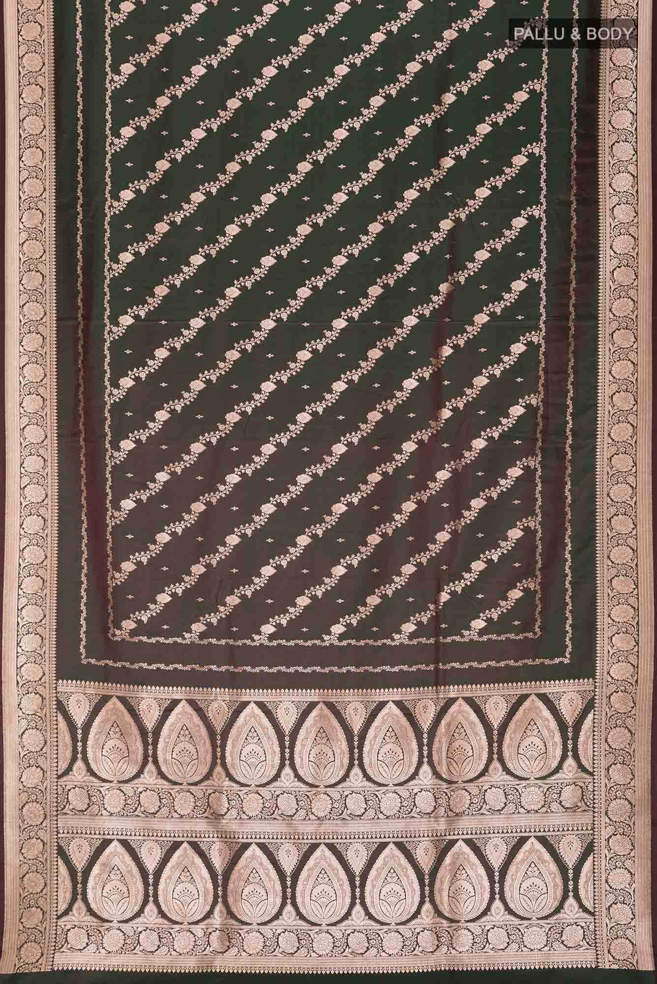 Green Blended Banarasi Silk Saree