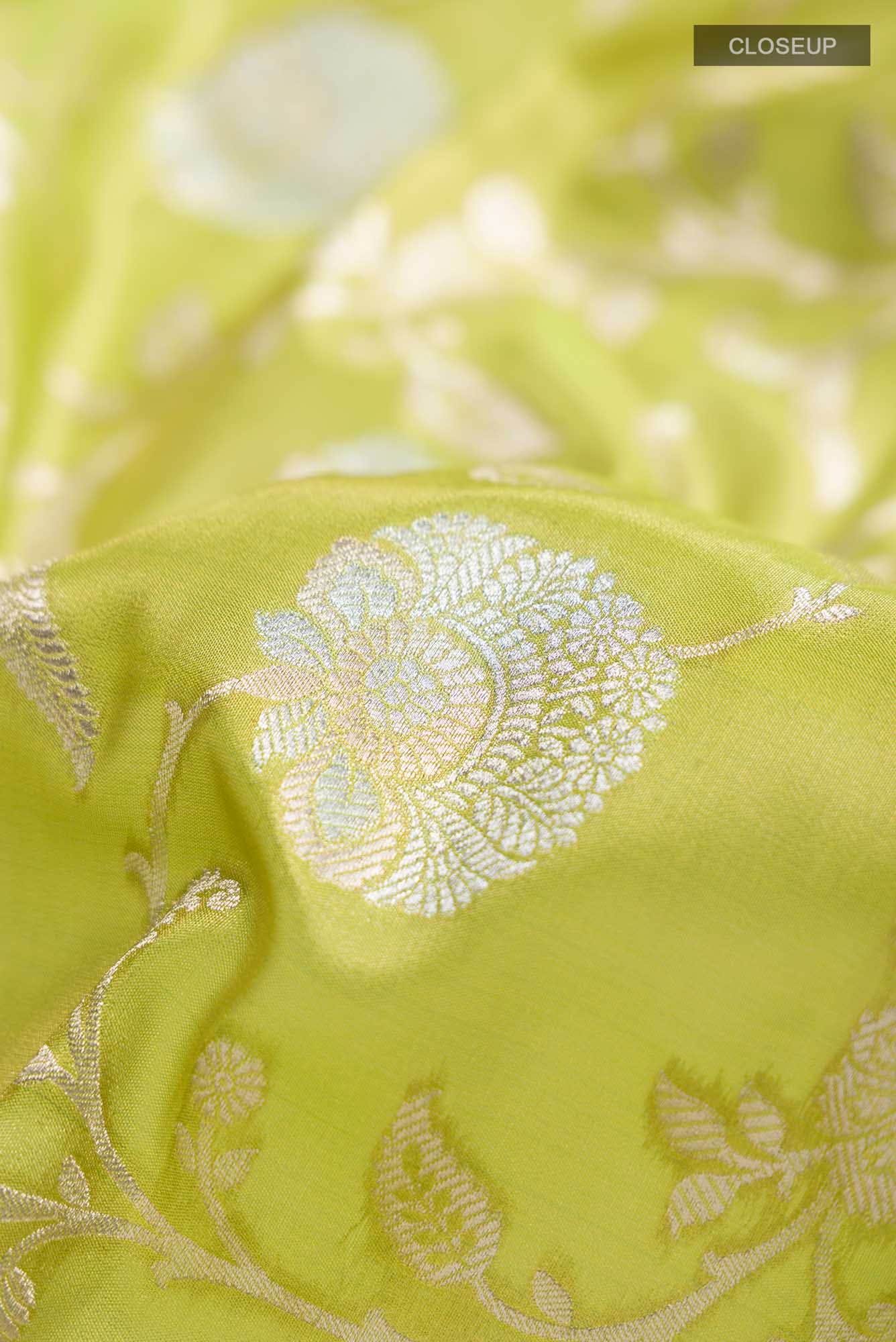 Green Banarasi Silk Saree