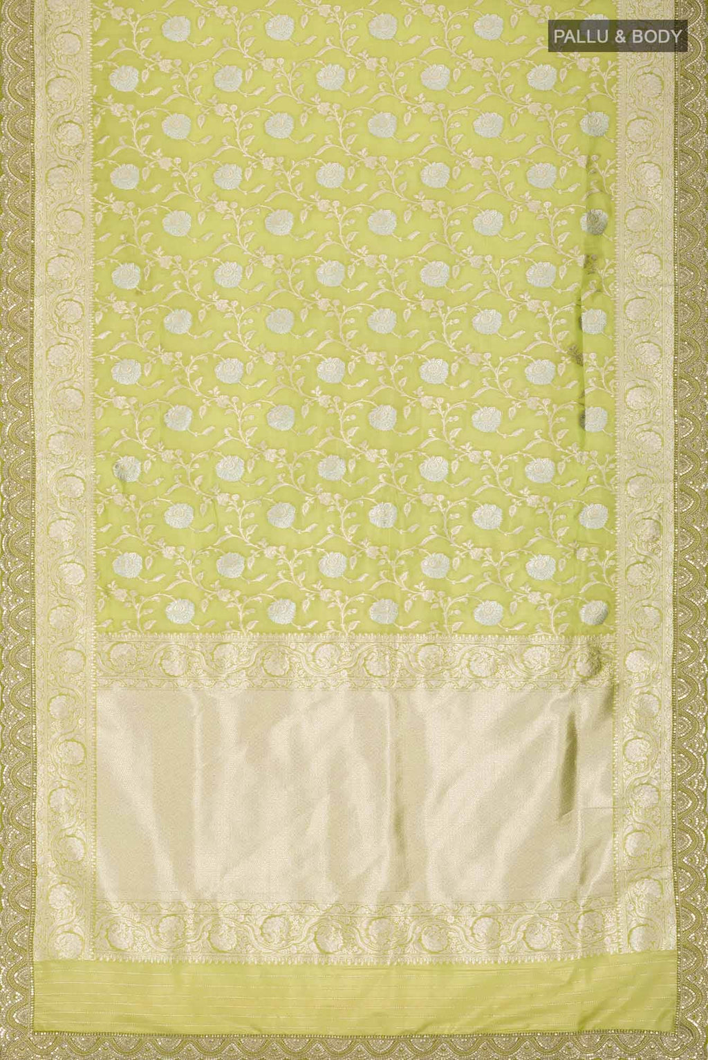 Green Banarasi Silk Saree