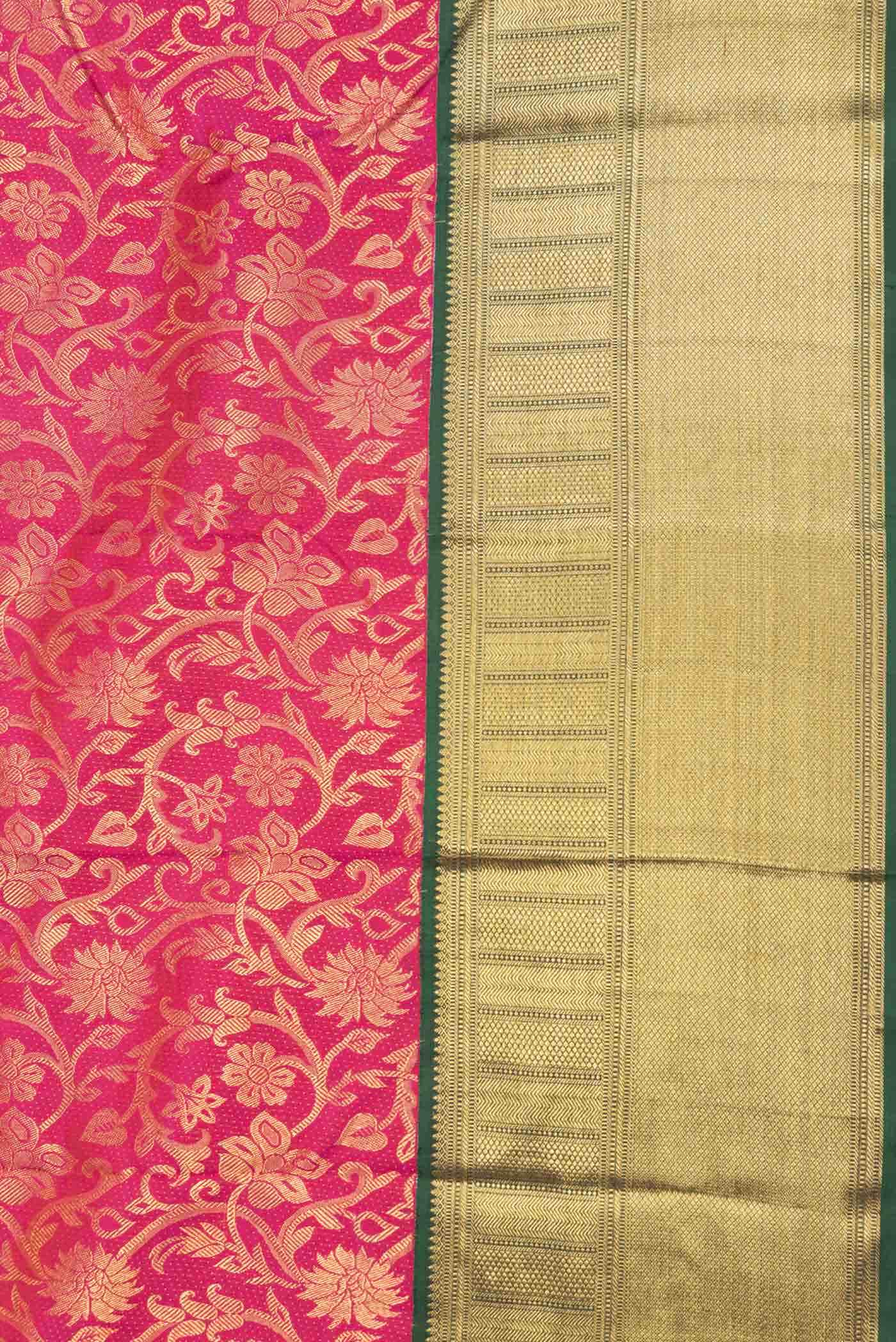 Pink Dual Tone Kanchipuram Silk Saree