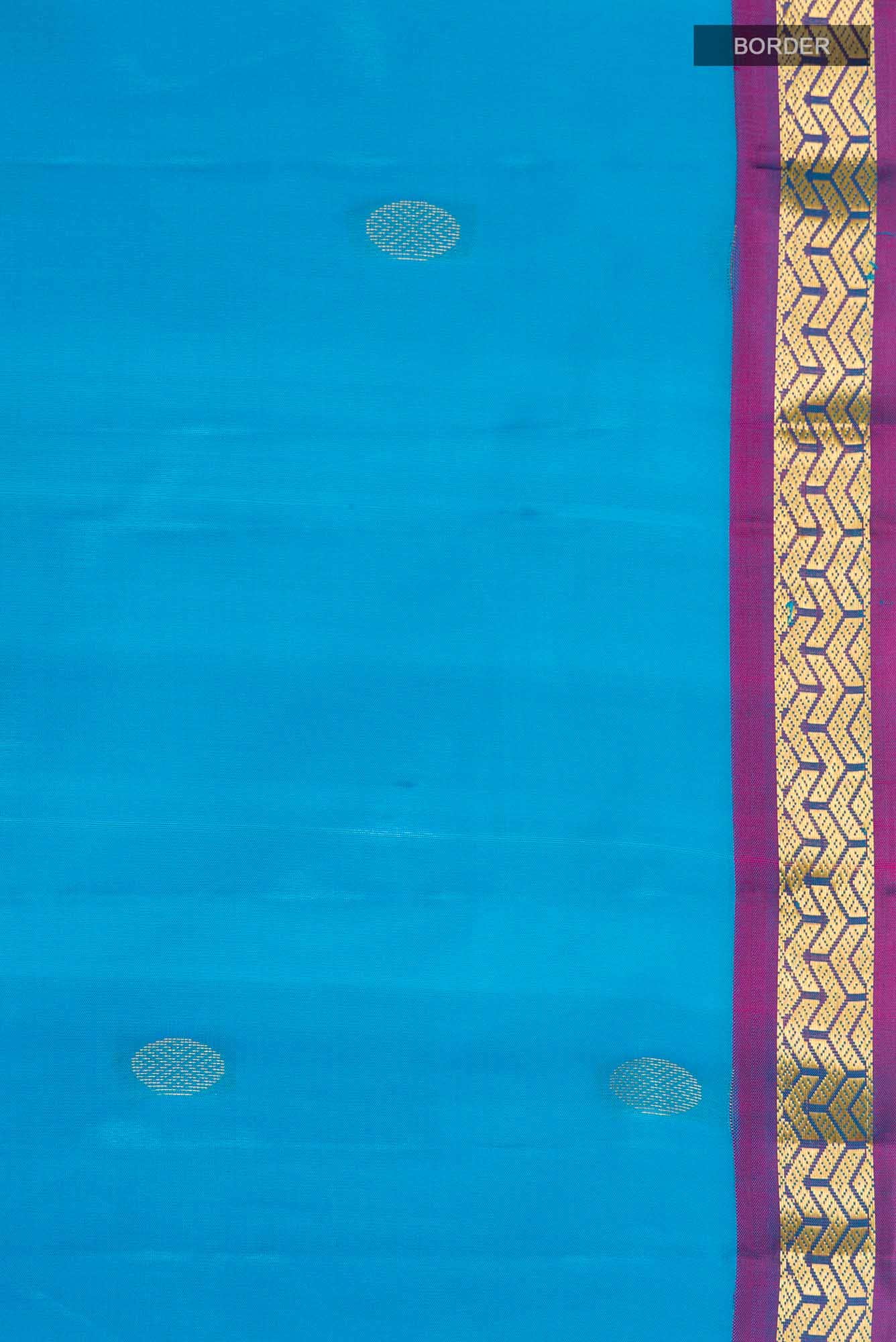 Blue Kanchipuram Silk Saree