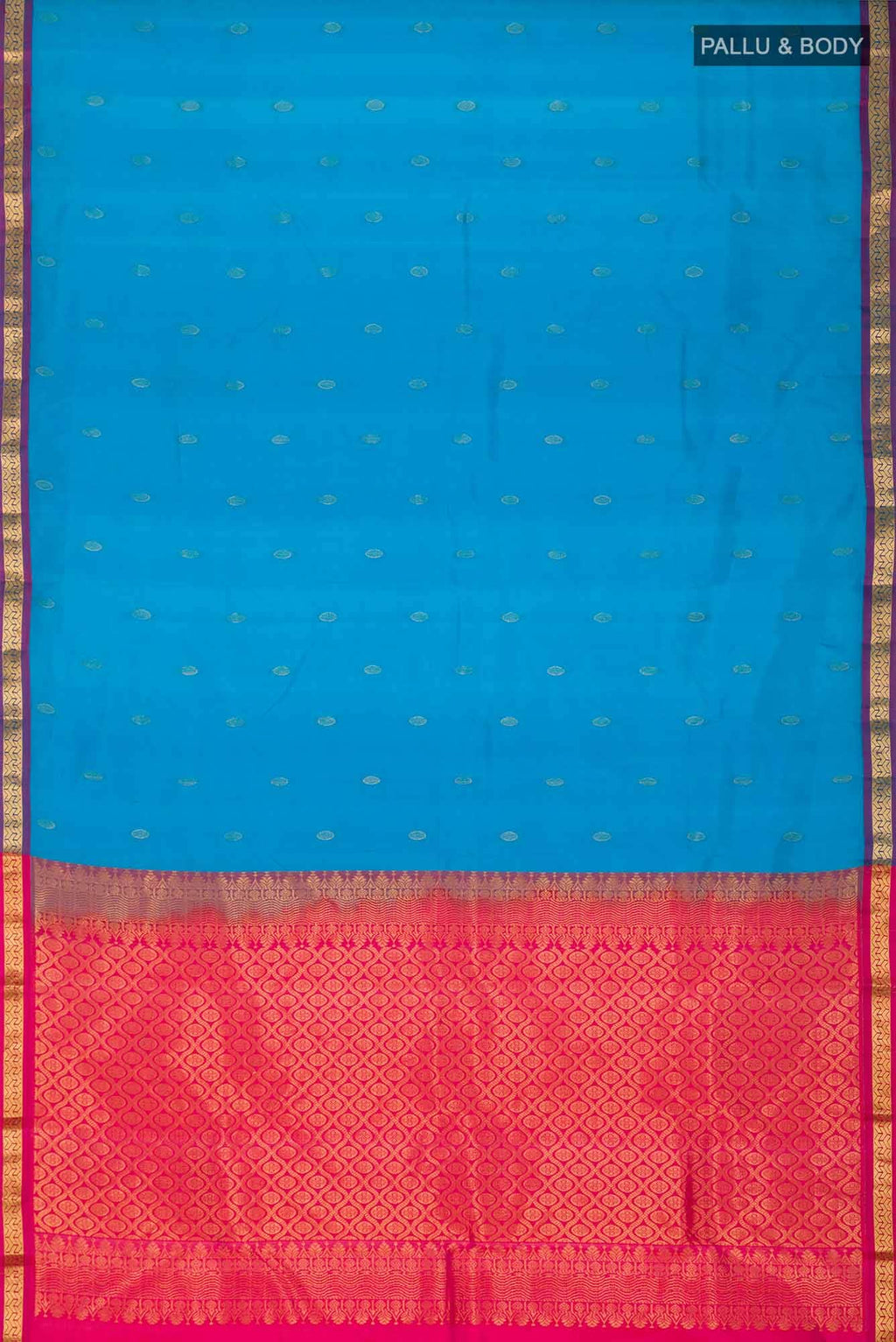 Blue Kanchipuram Silk Saree