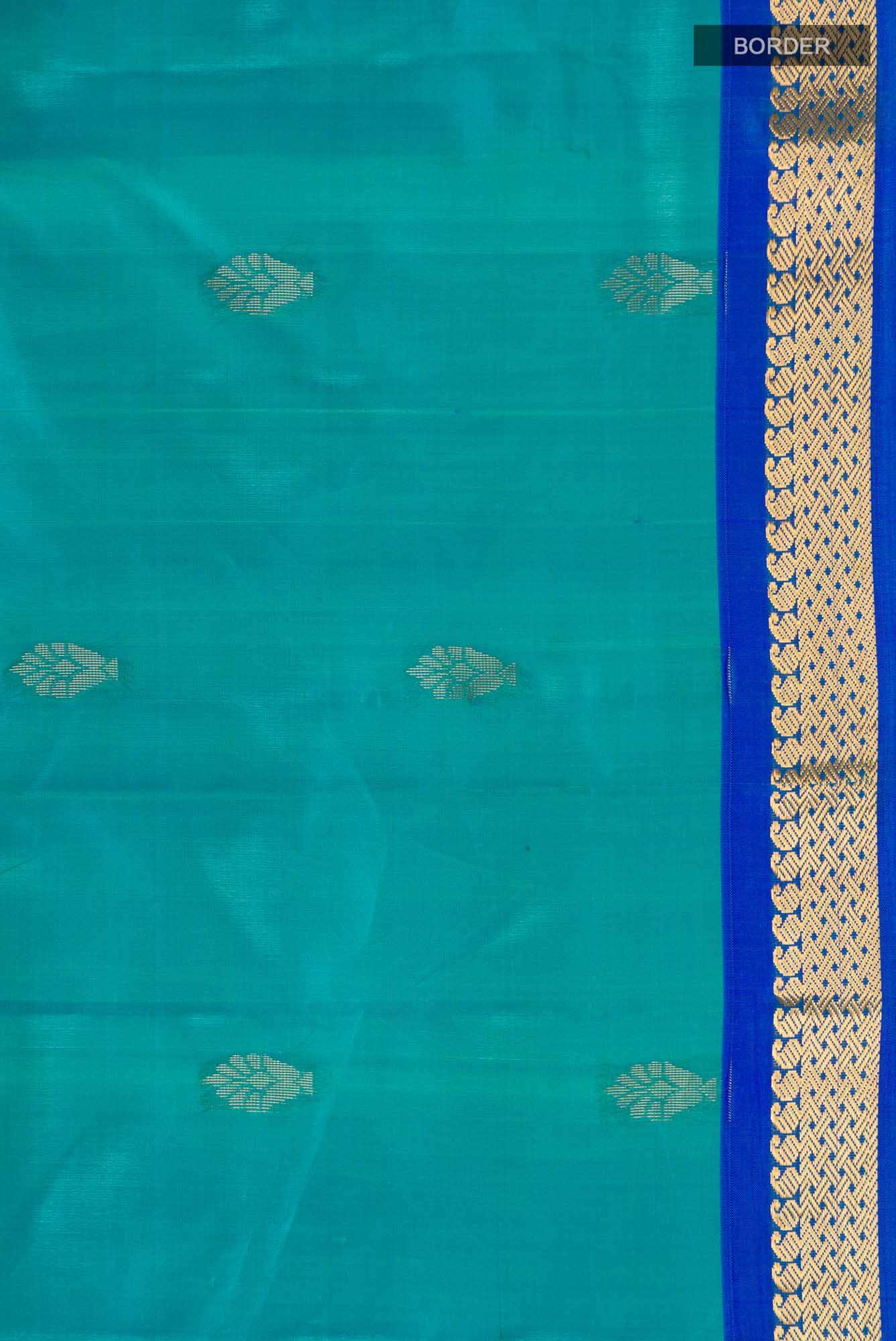 Blue Kanchipuram Silk Saree