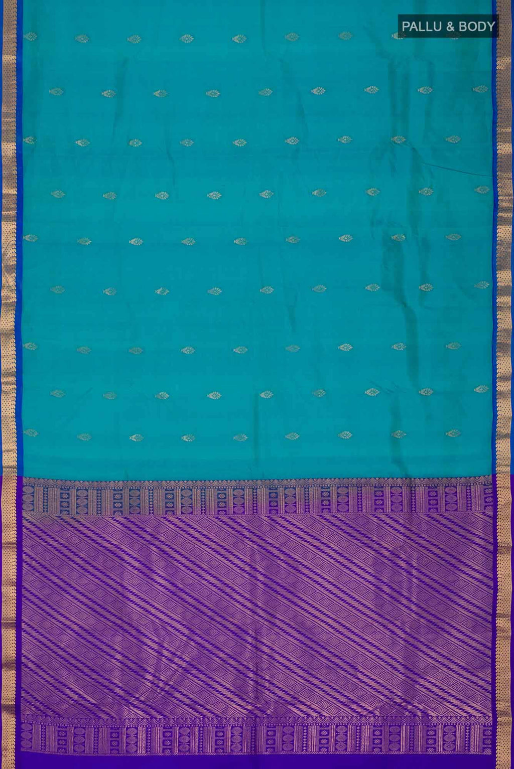 Blue Kanchipuram Silk Saree