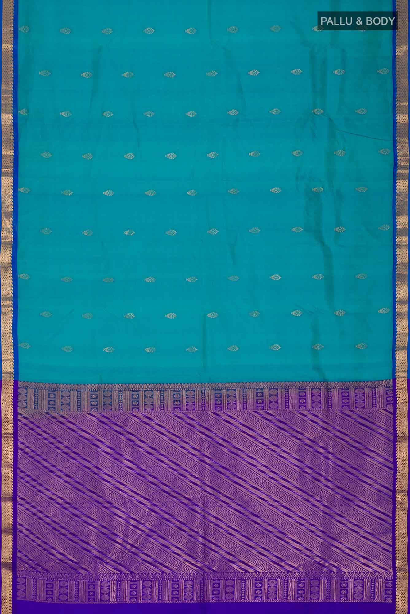 Blue Kanchipuram Silk Saree