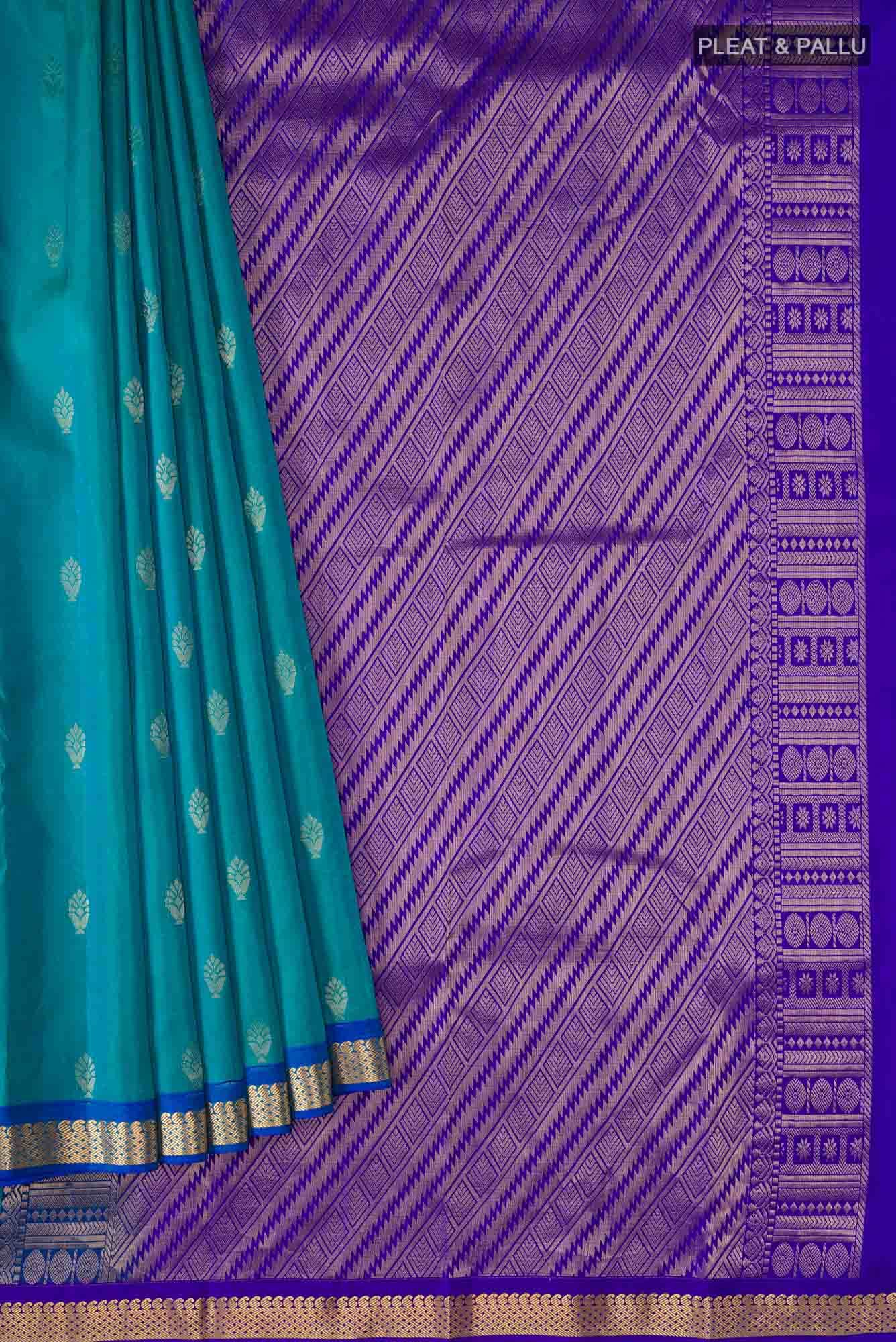 Blue Kanchipuram Silk Saree
