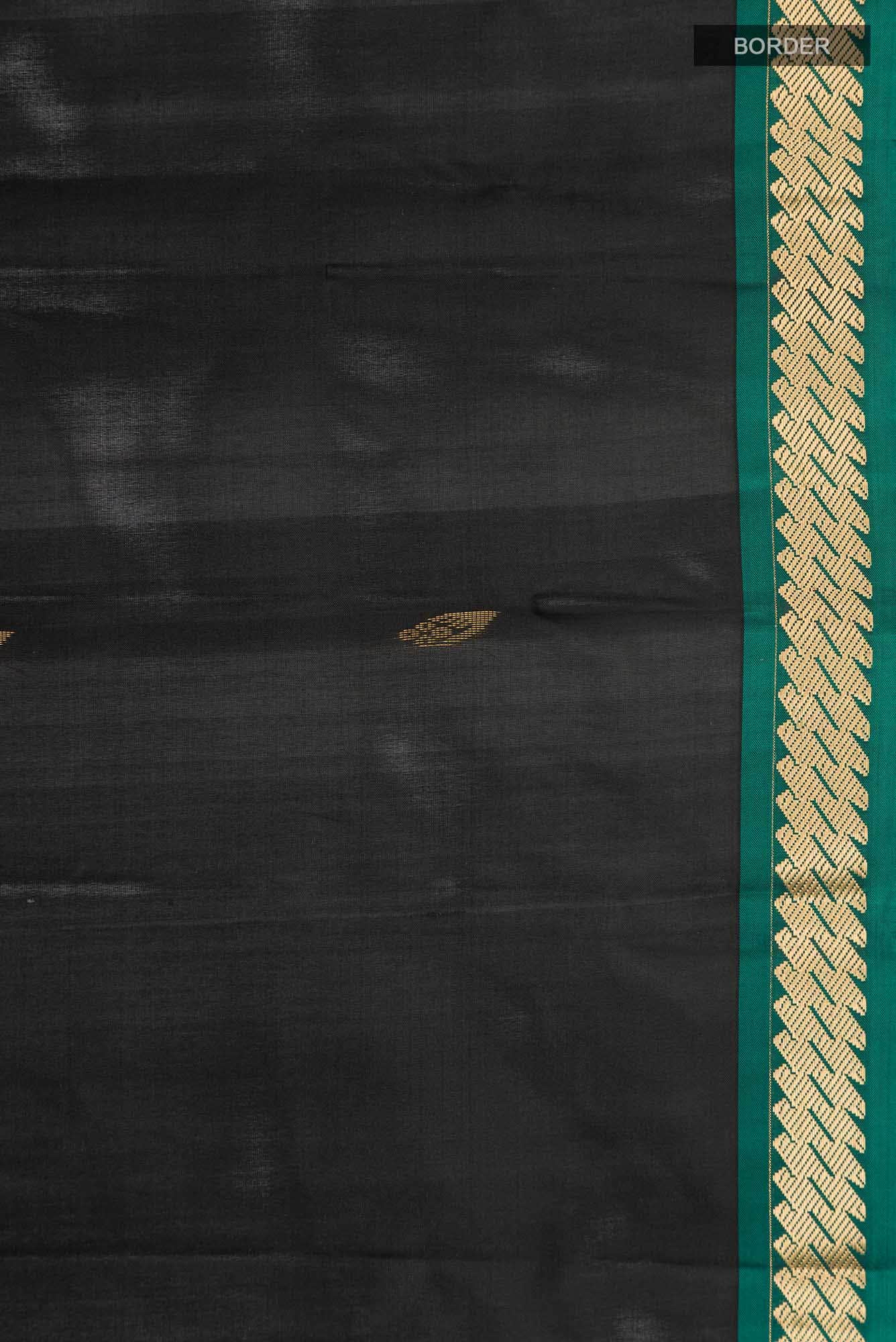 Black Kanchipuram Silk Saree