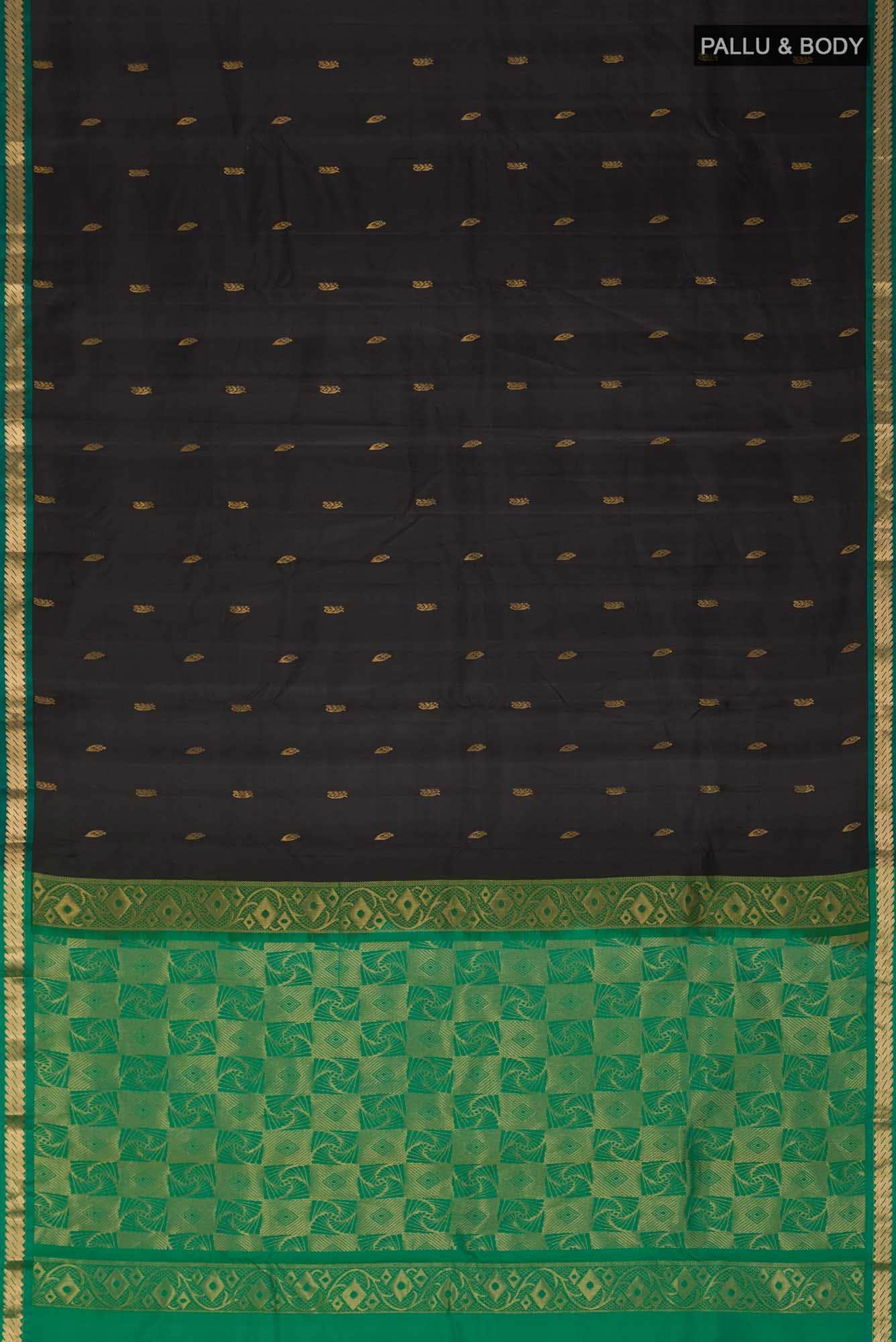 Black Kanchipuram Silk Saree