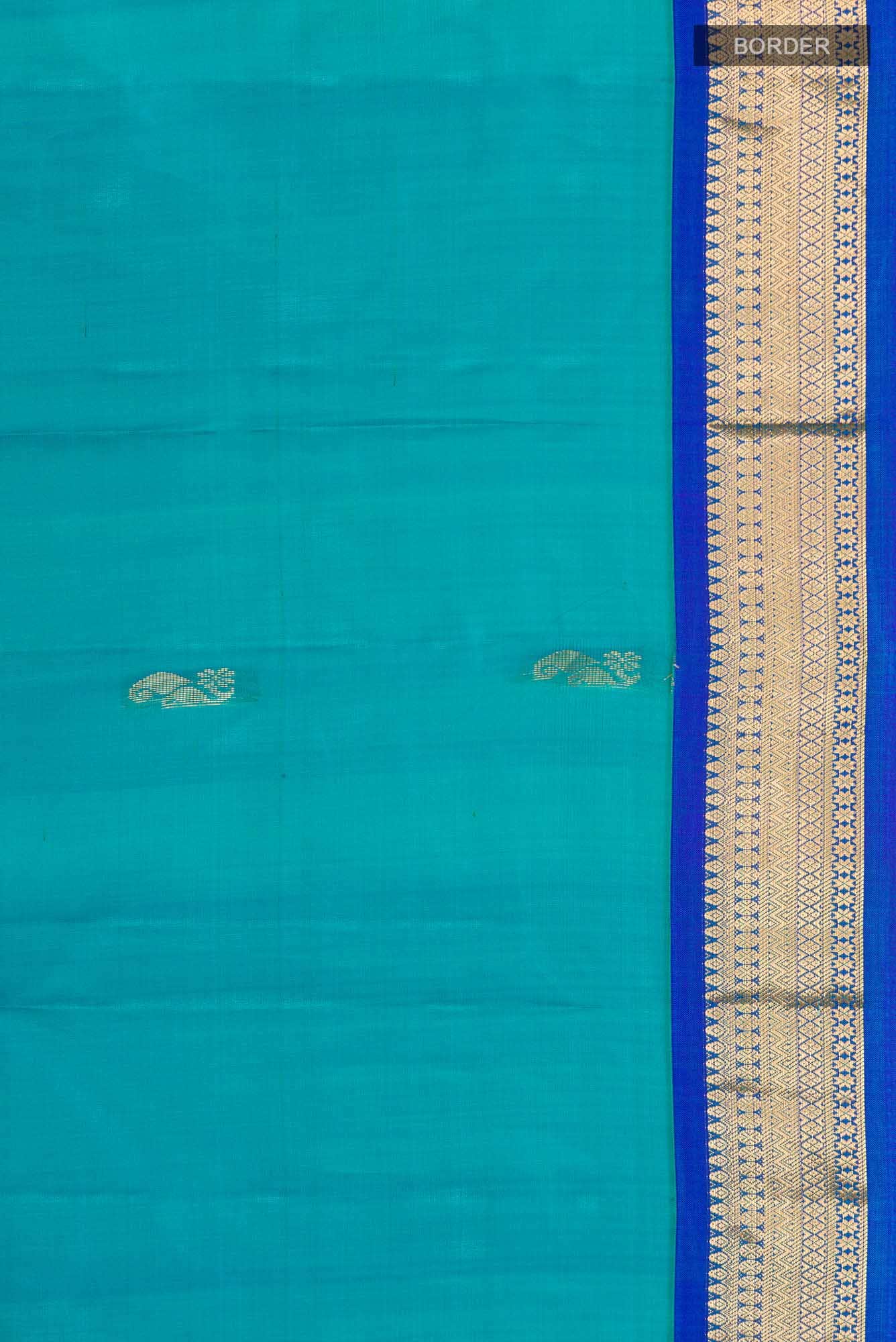 Blue Kanchipuram Silk Saree