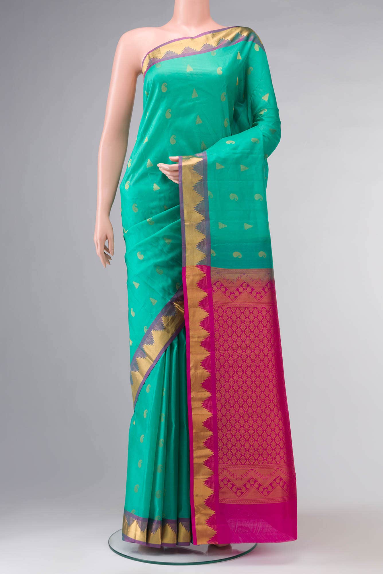 Green Kanchipuram Silk Saree