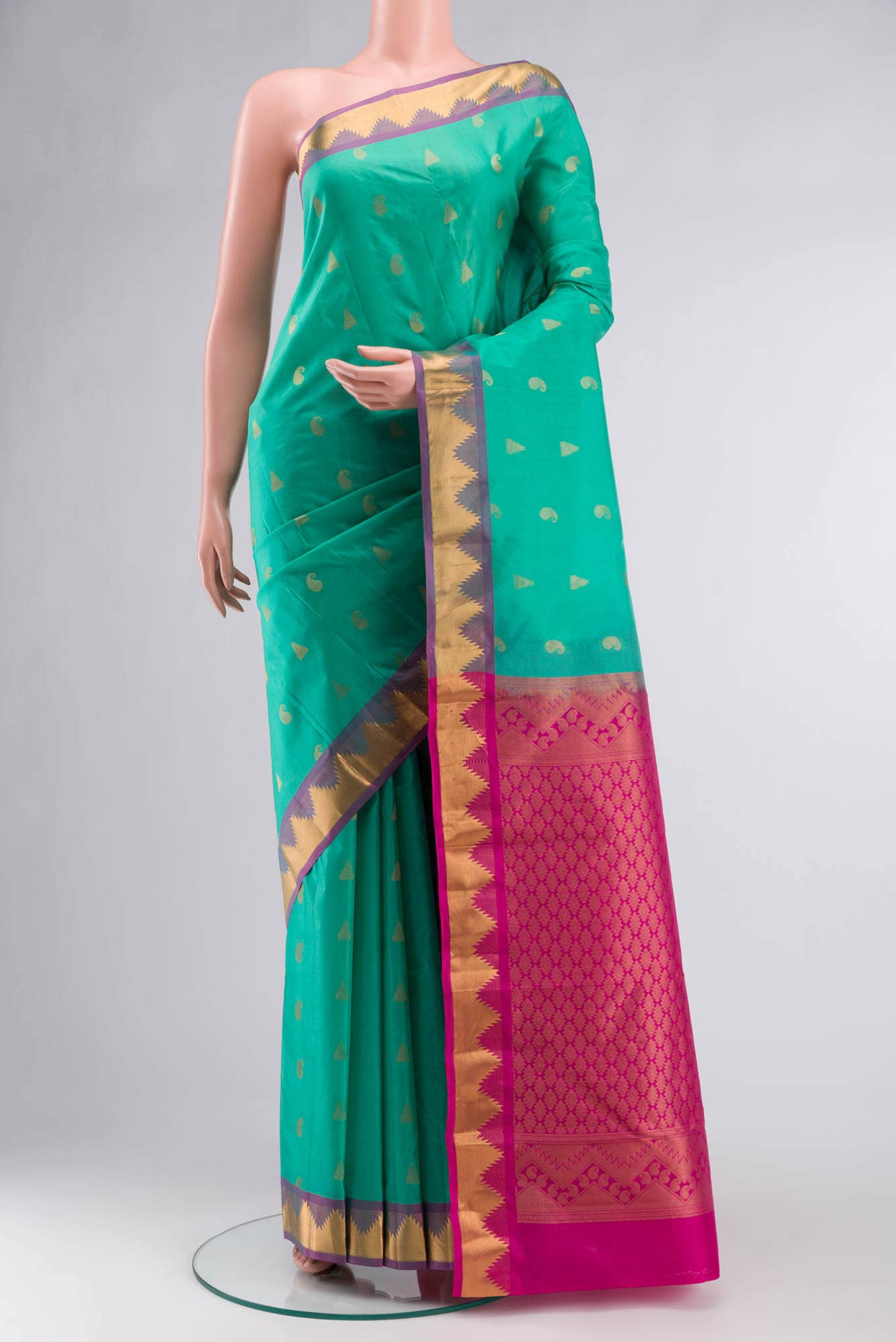 Green Kanchipuram Silk Saree