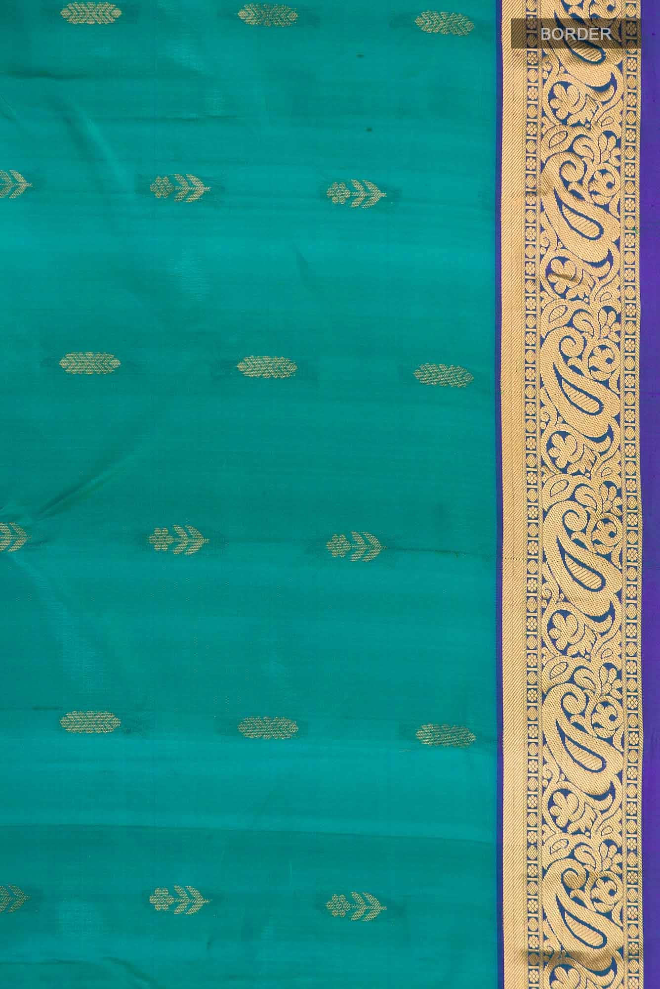 Blue Kanchipuram Silk Saree