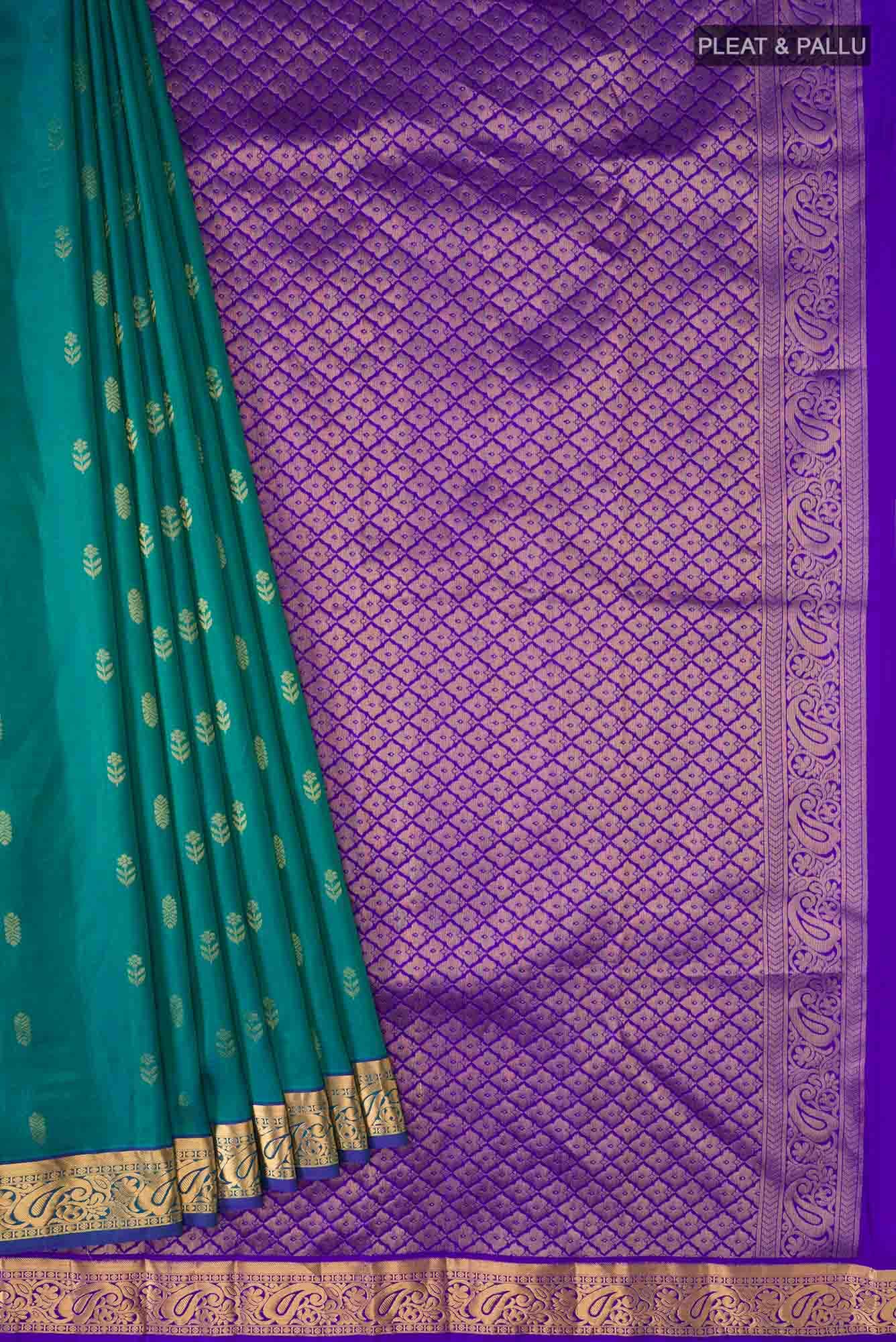 Blue Kanchipuram Silk Saree