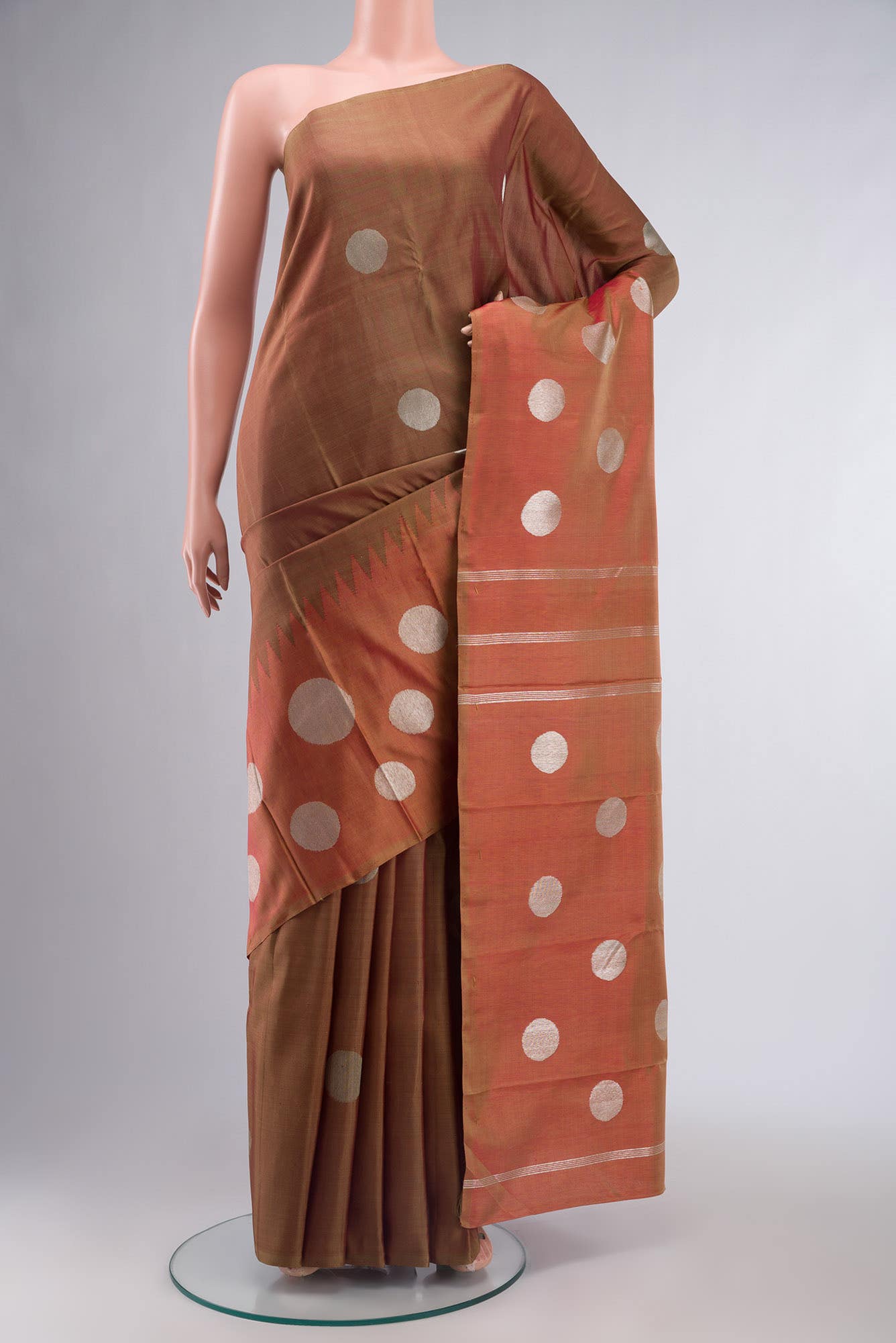 Pure Silk Pure Zari Multi Kanchipuram Saree