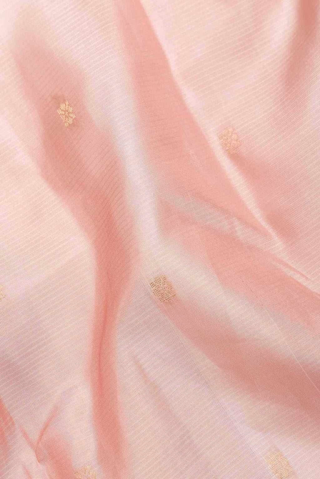 Golden Peach Kanchipuram Silk Saree