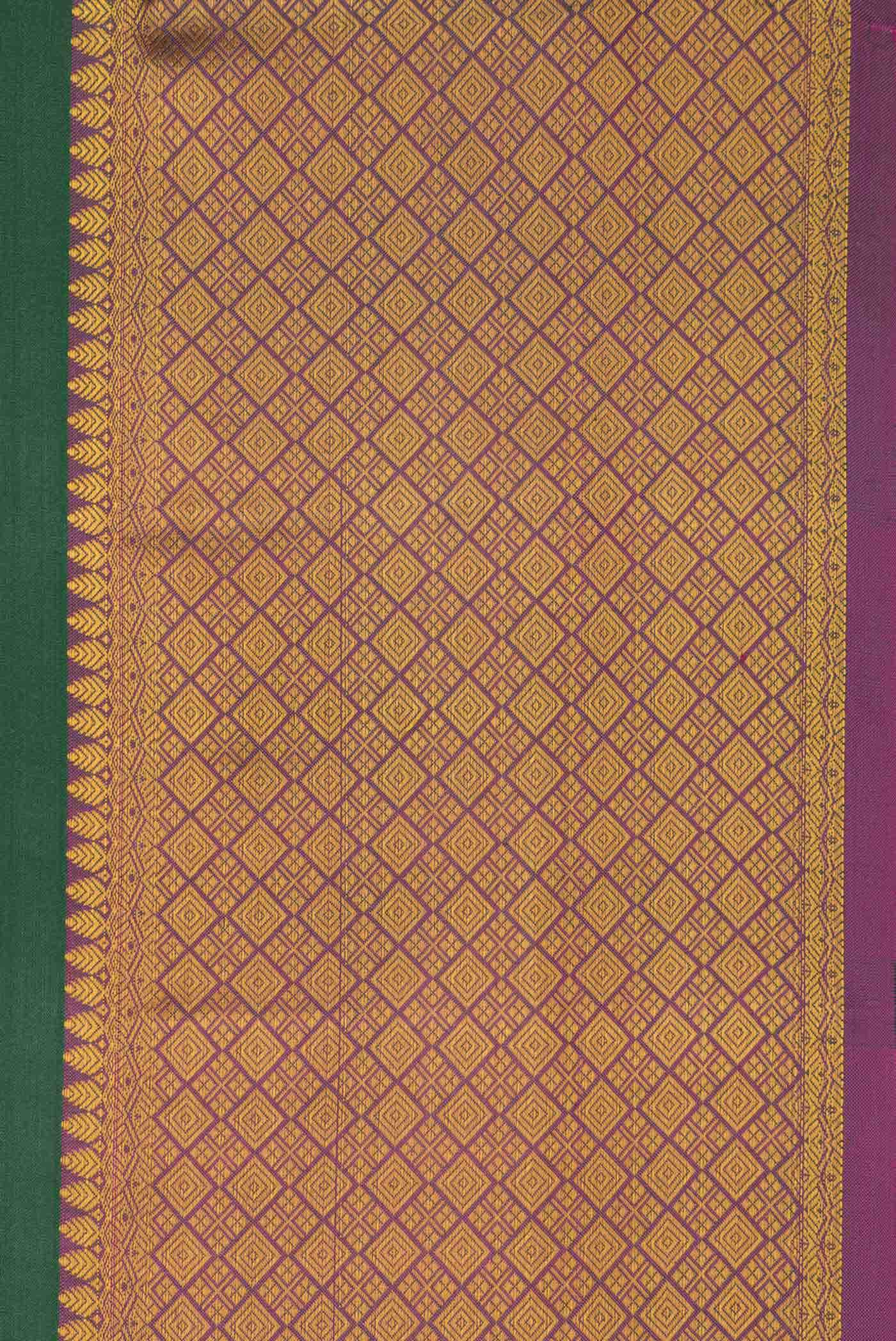 Green Dual Tone Kanchipuram Silk Saree