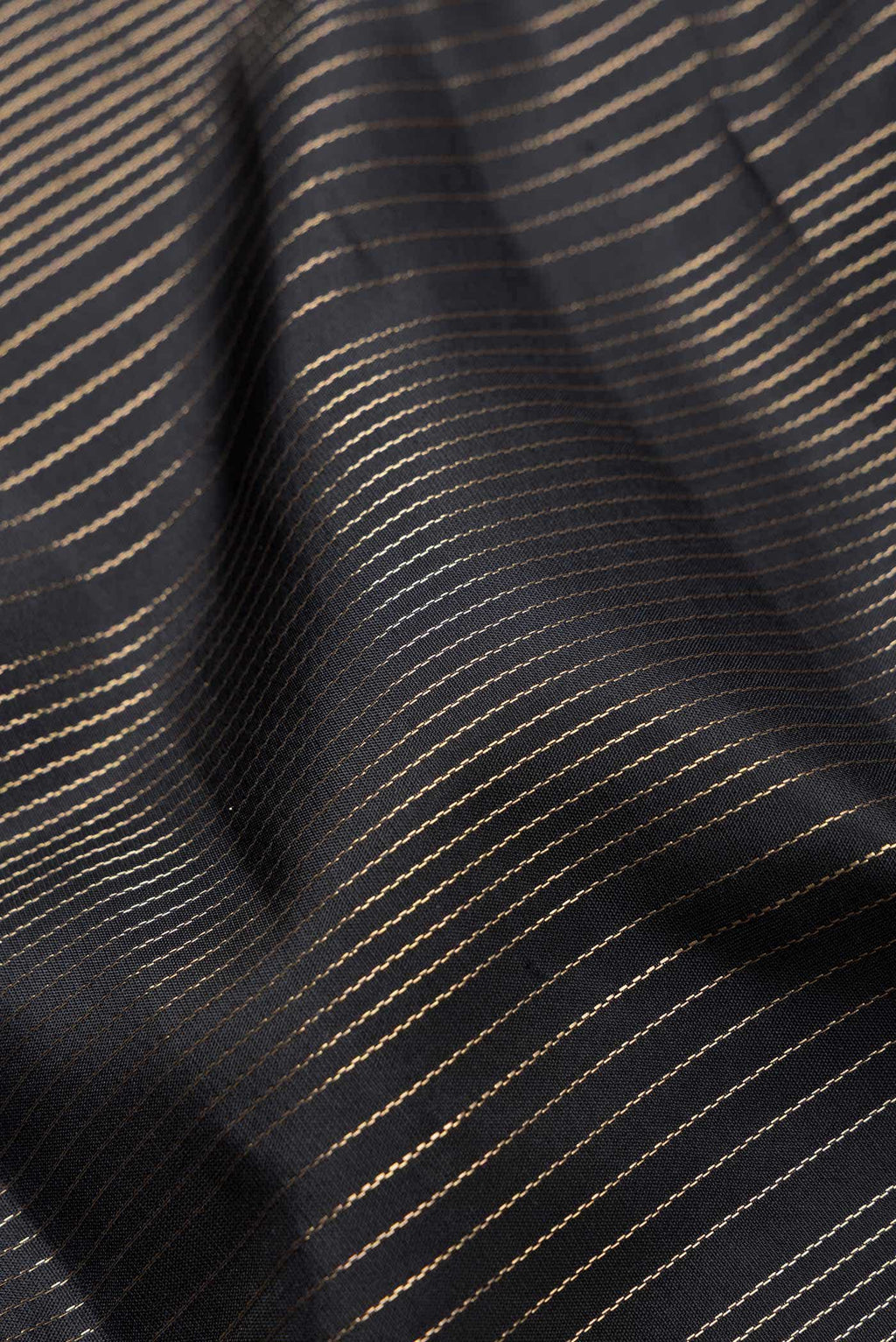 Black Dual Tone Kanchipuram Silk Saree