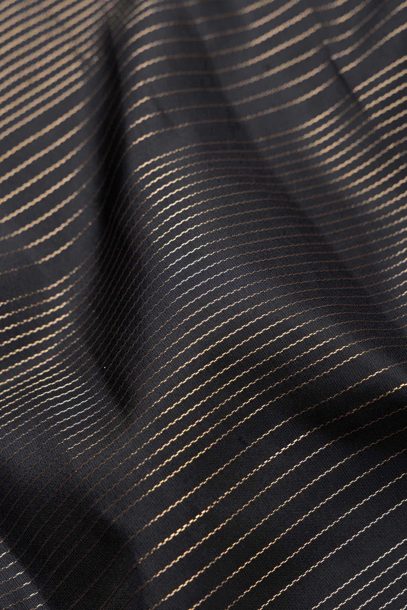 Black Dual Tone Kanchipuram Silk Saree