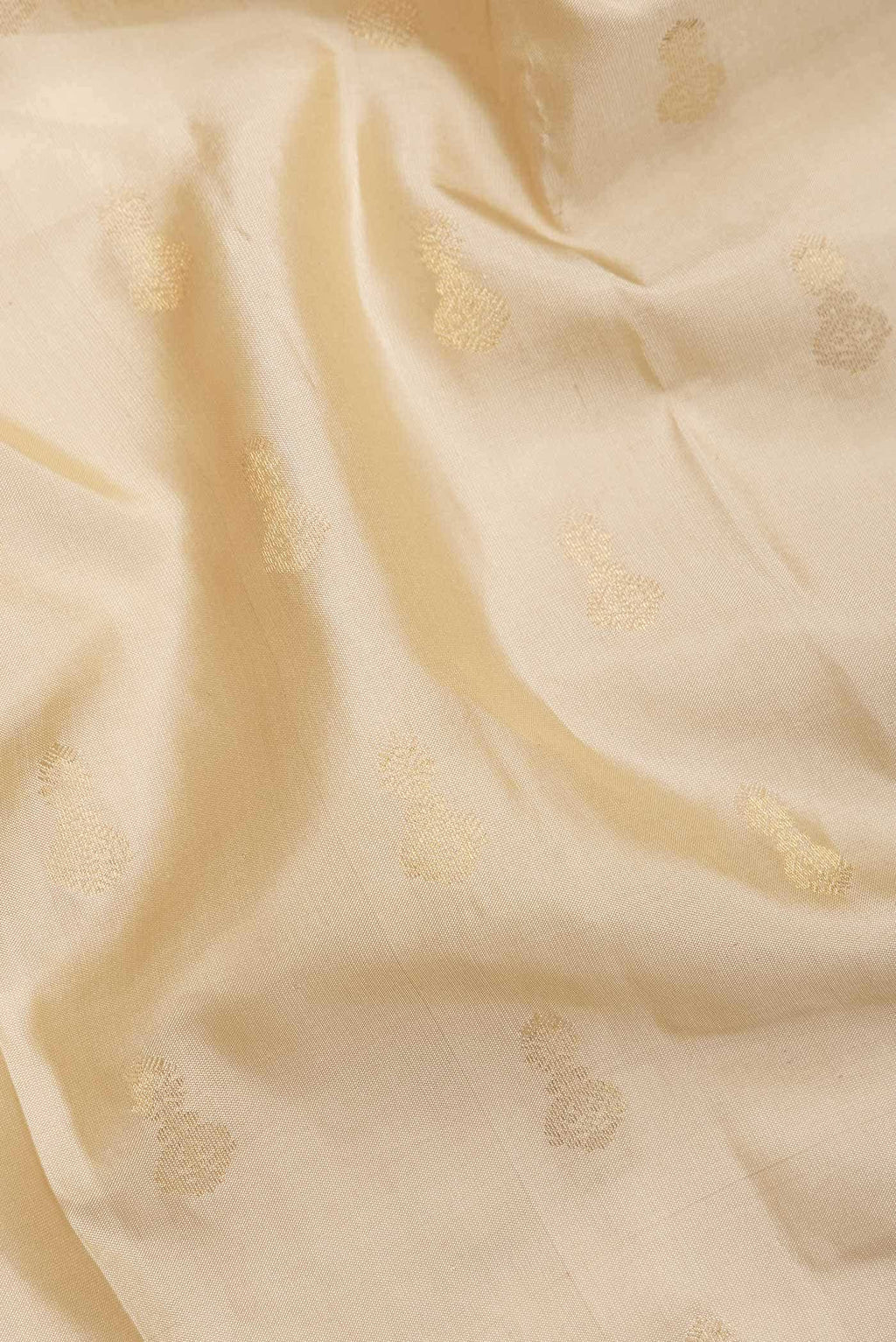 Beige Kanchipuram Silk Saree