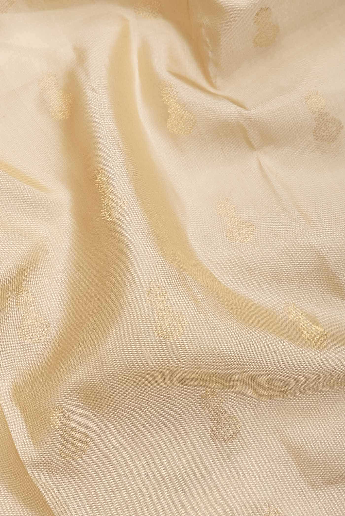 Beige Kanchipuram Silk Saree