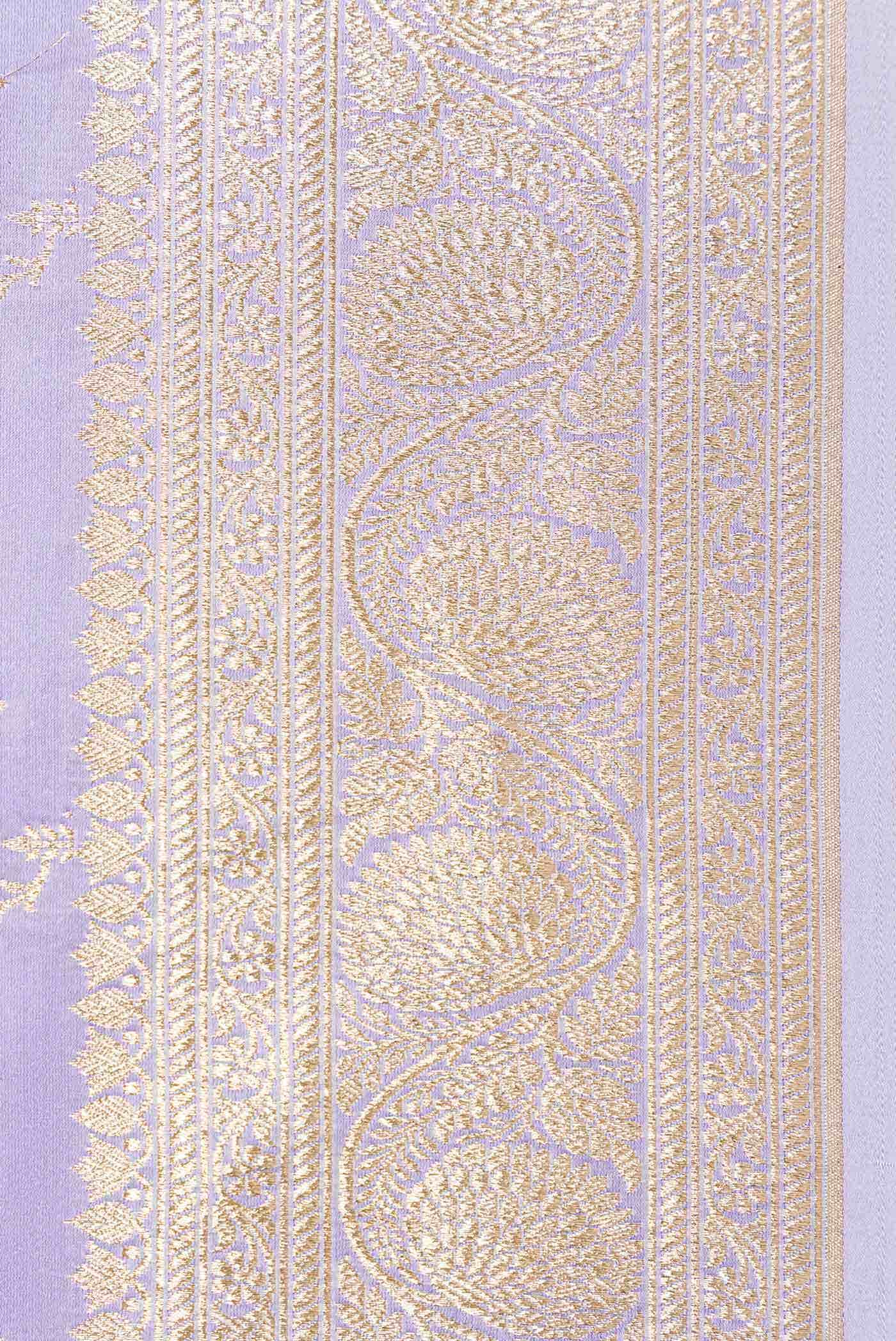 Lavender Blended Banarasi Silk Saree