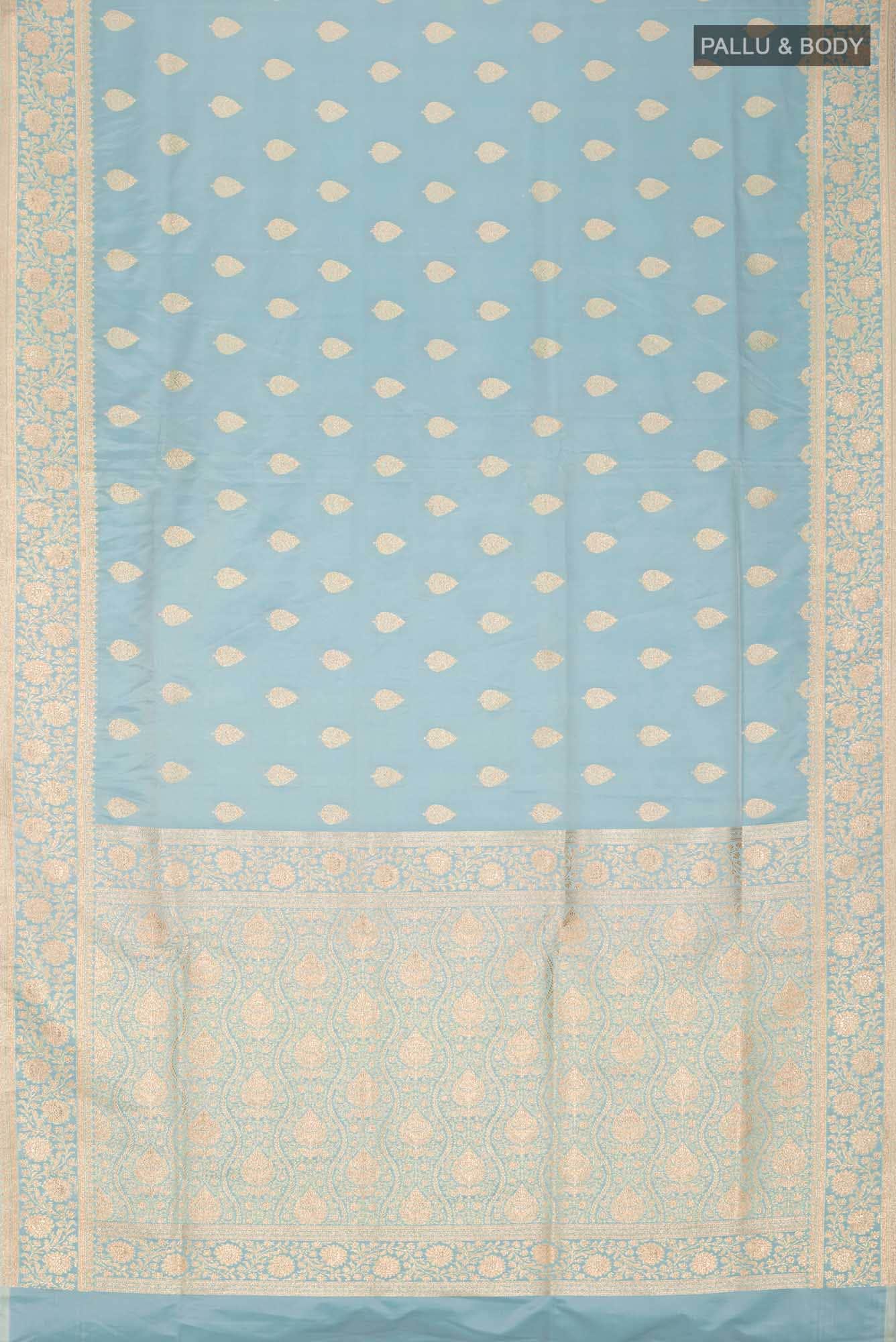 Blue Banarasi Silk Saree