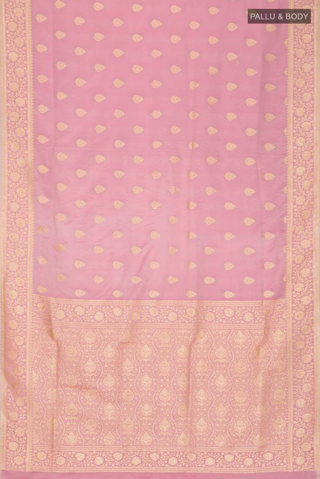 Pink Banarasi Silk Saree