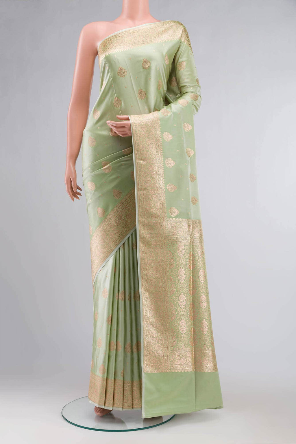 Green Banarasi Silk Saree