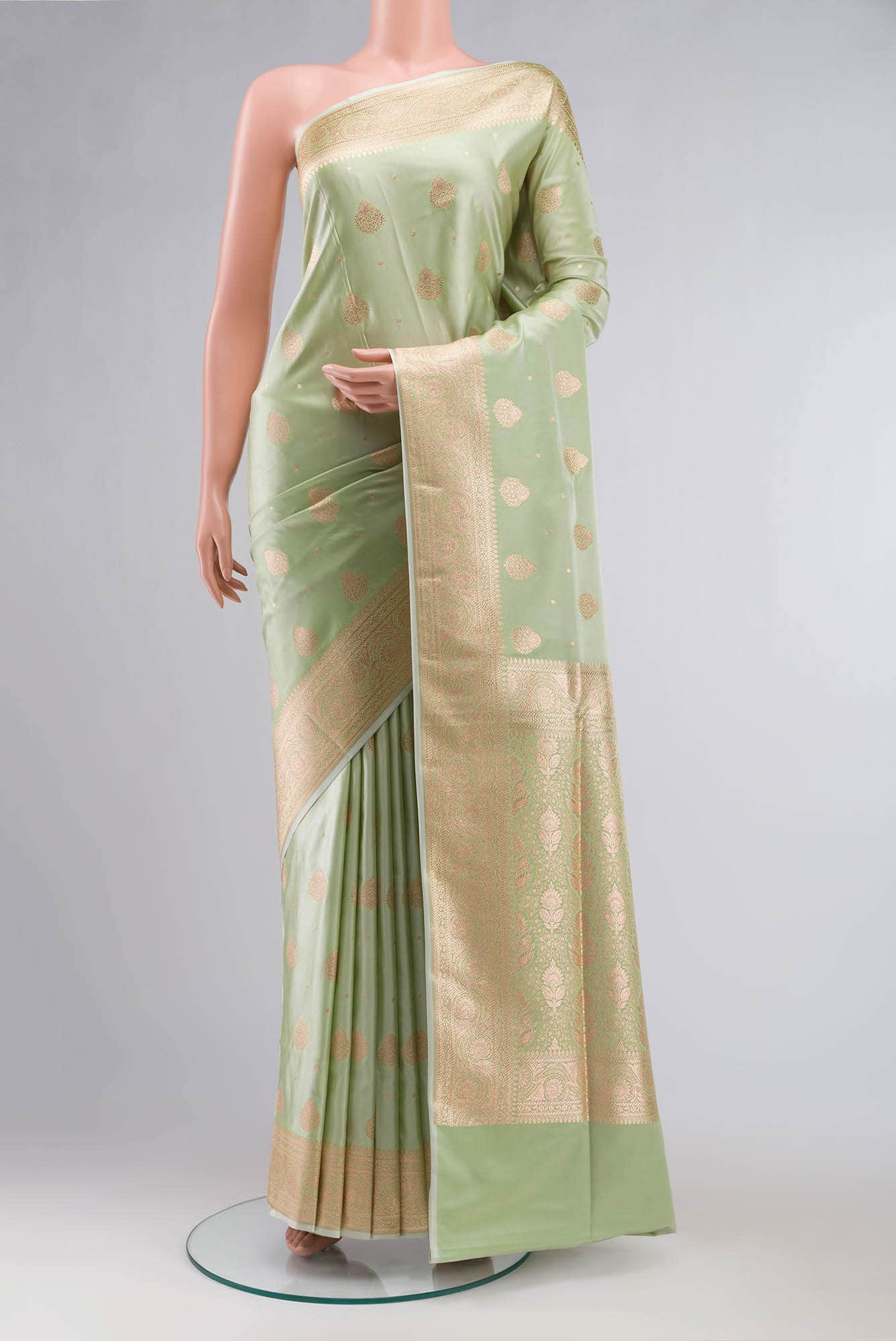 Green Banarasi Silk Saree