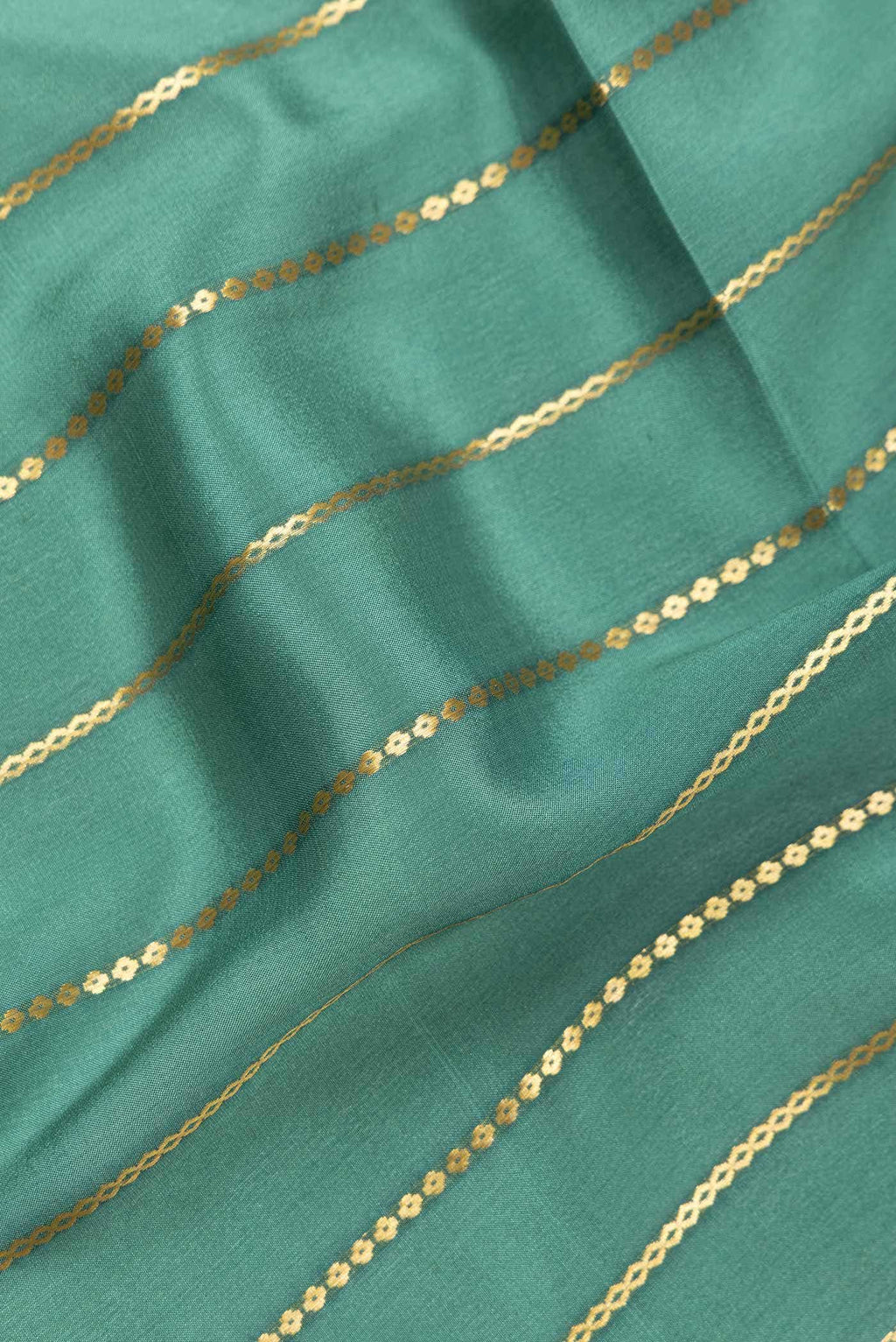 Green Mysore Crepe Saree
