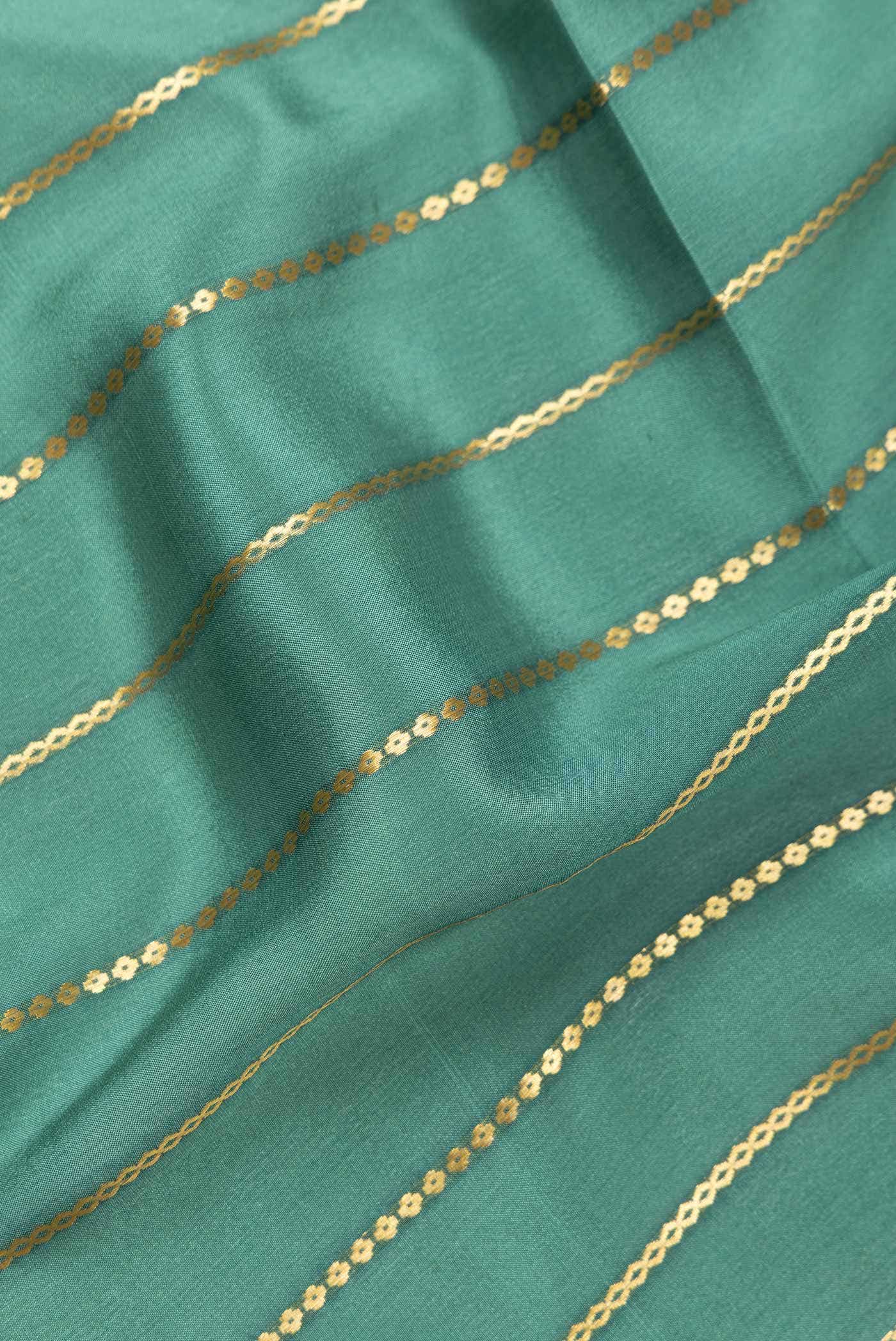 Green Mysore Crepe Saree