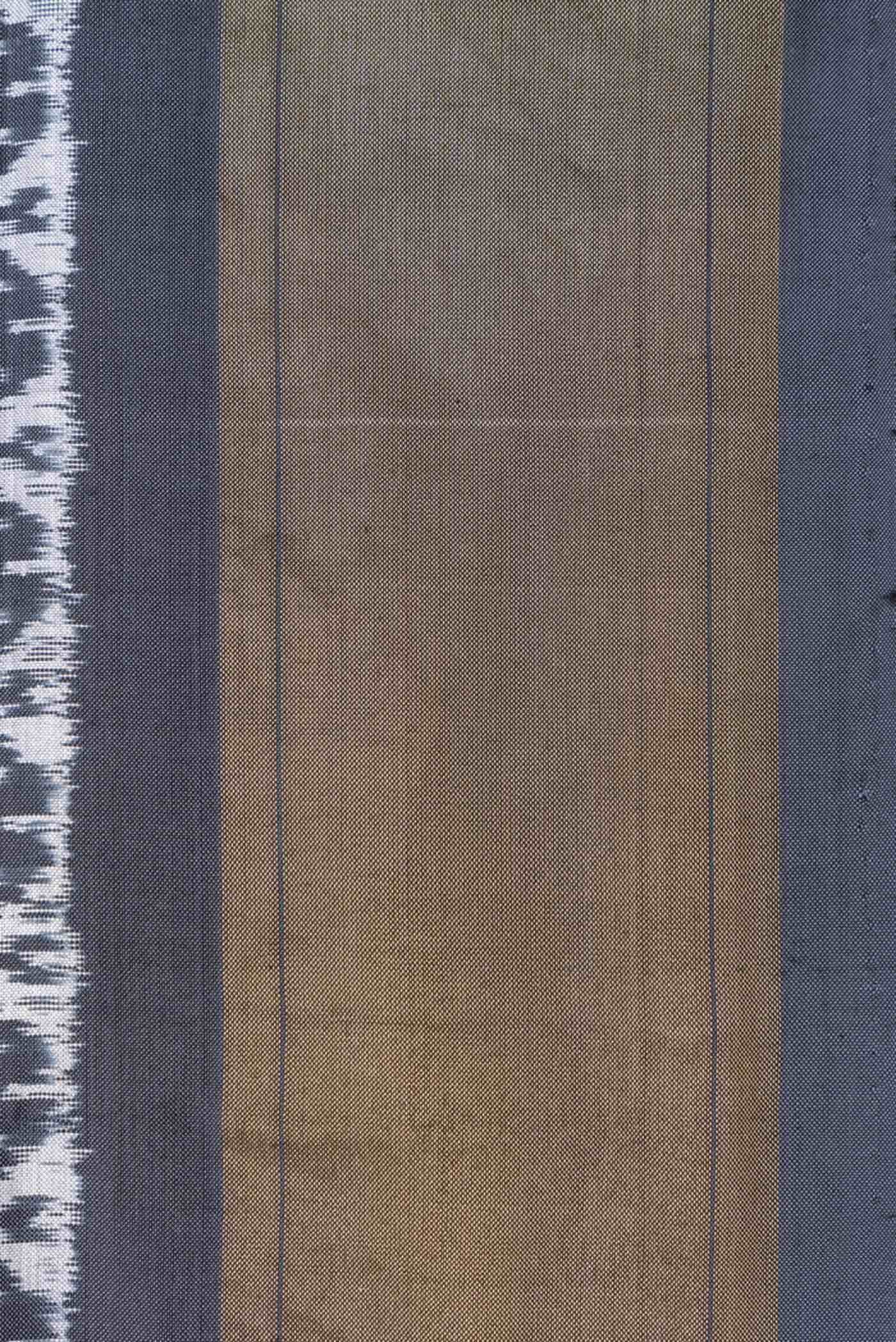 Grey Dual Tone Double Ikat Saree