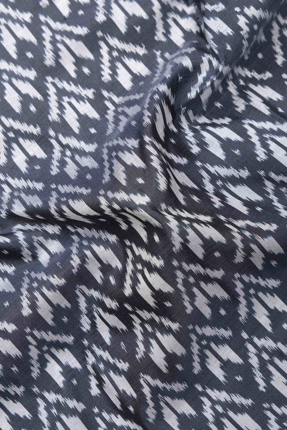 Grey Dual Tone Double Ikat Saree