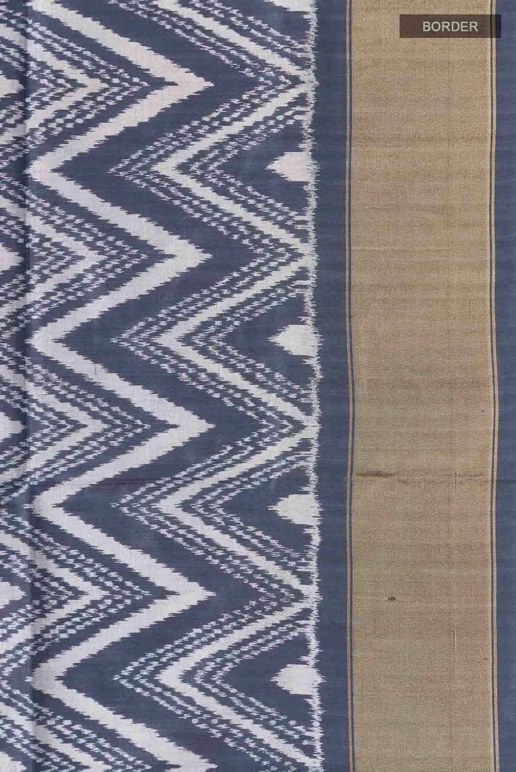Grey Pochampally Silk Saree
