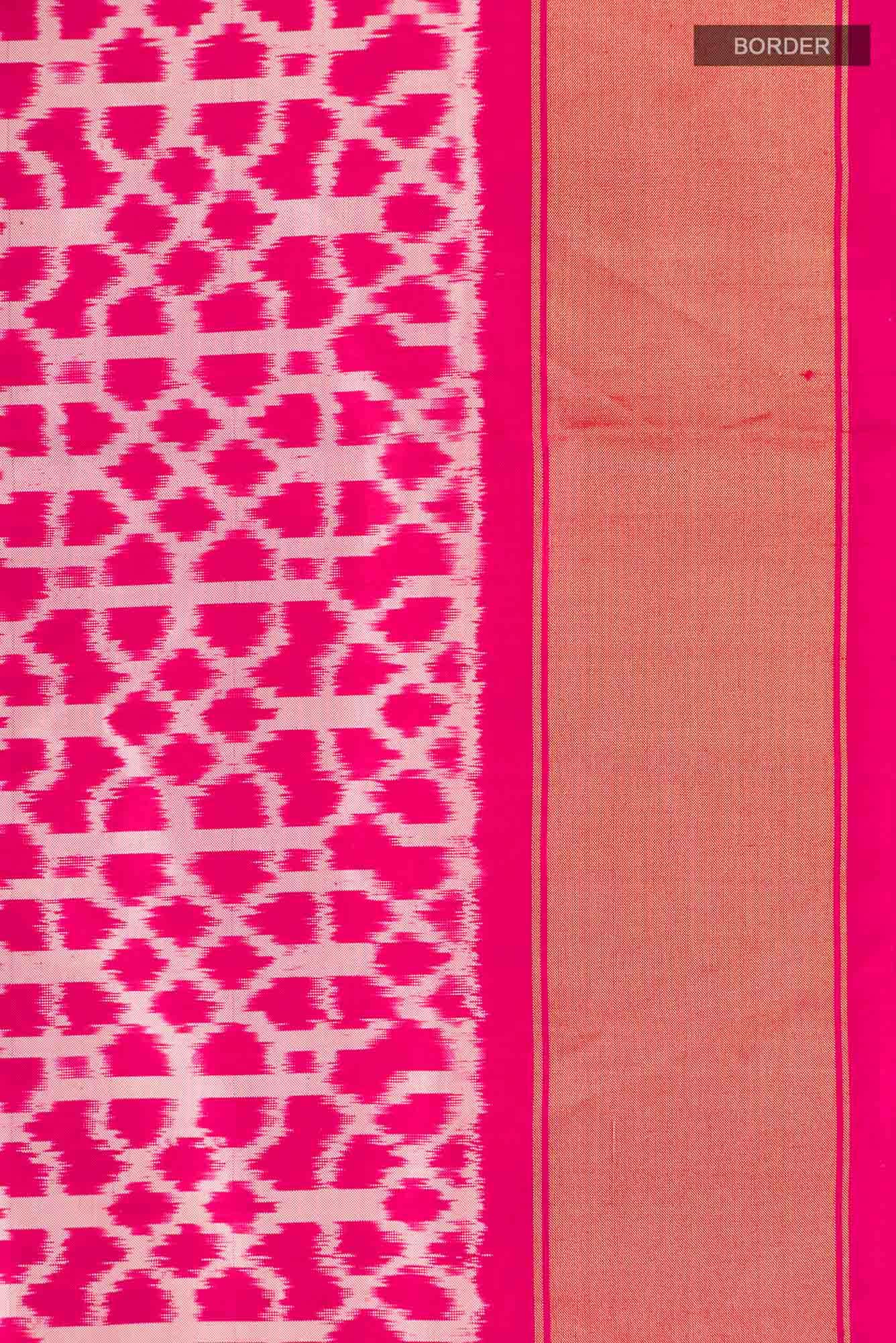 Pink Pochampally Silk Saree