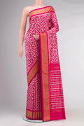Pink Pochampally Silk Saree