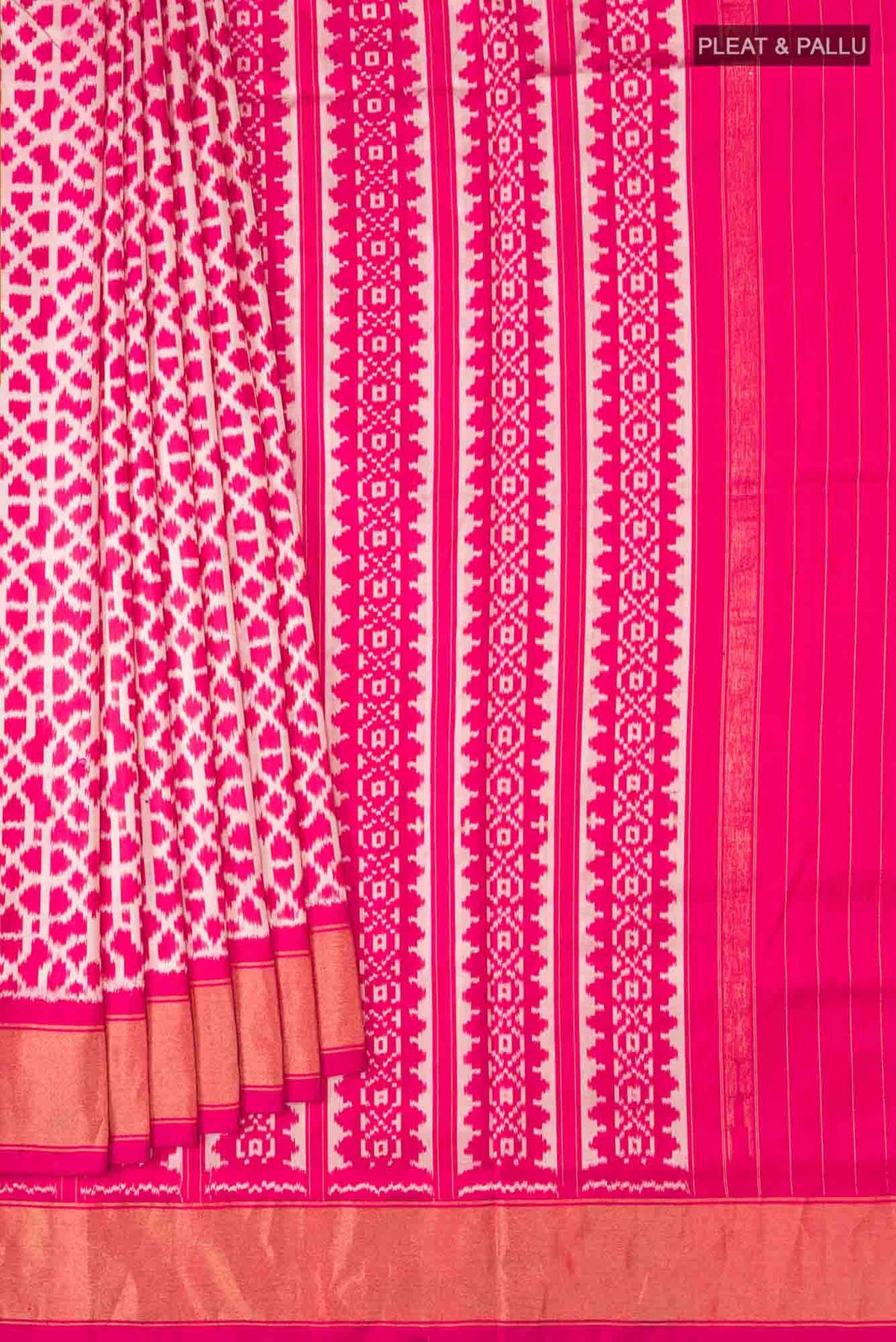 Pink Pochampally Silk Saree